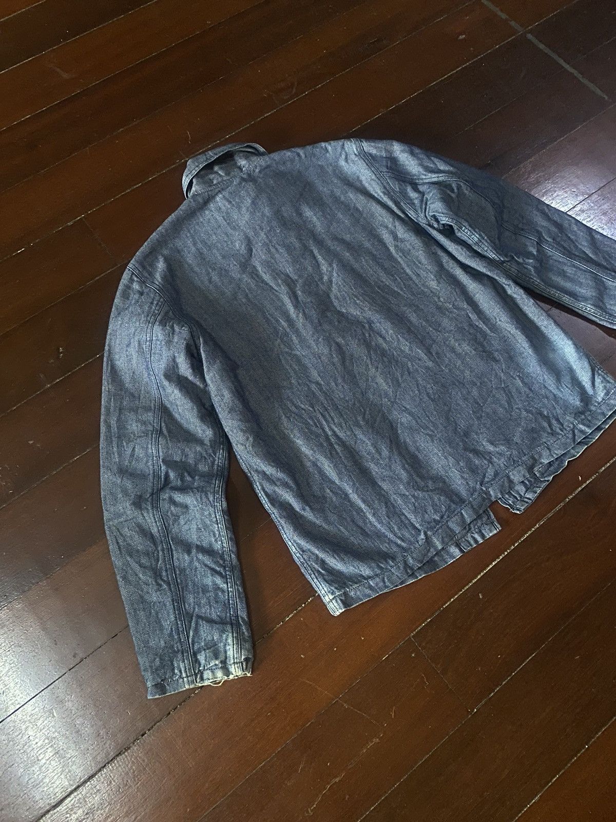 Warehouse Fire 🔥 FULL COUNT denim jacket double pocket heavy jacket Size US L / EU 52-54 / 3 - 19 Thumbnail