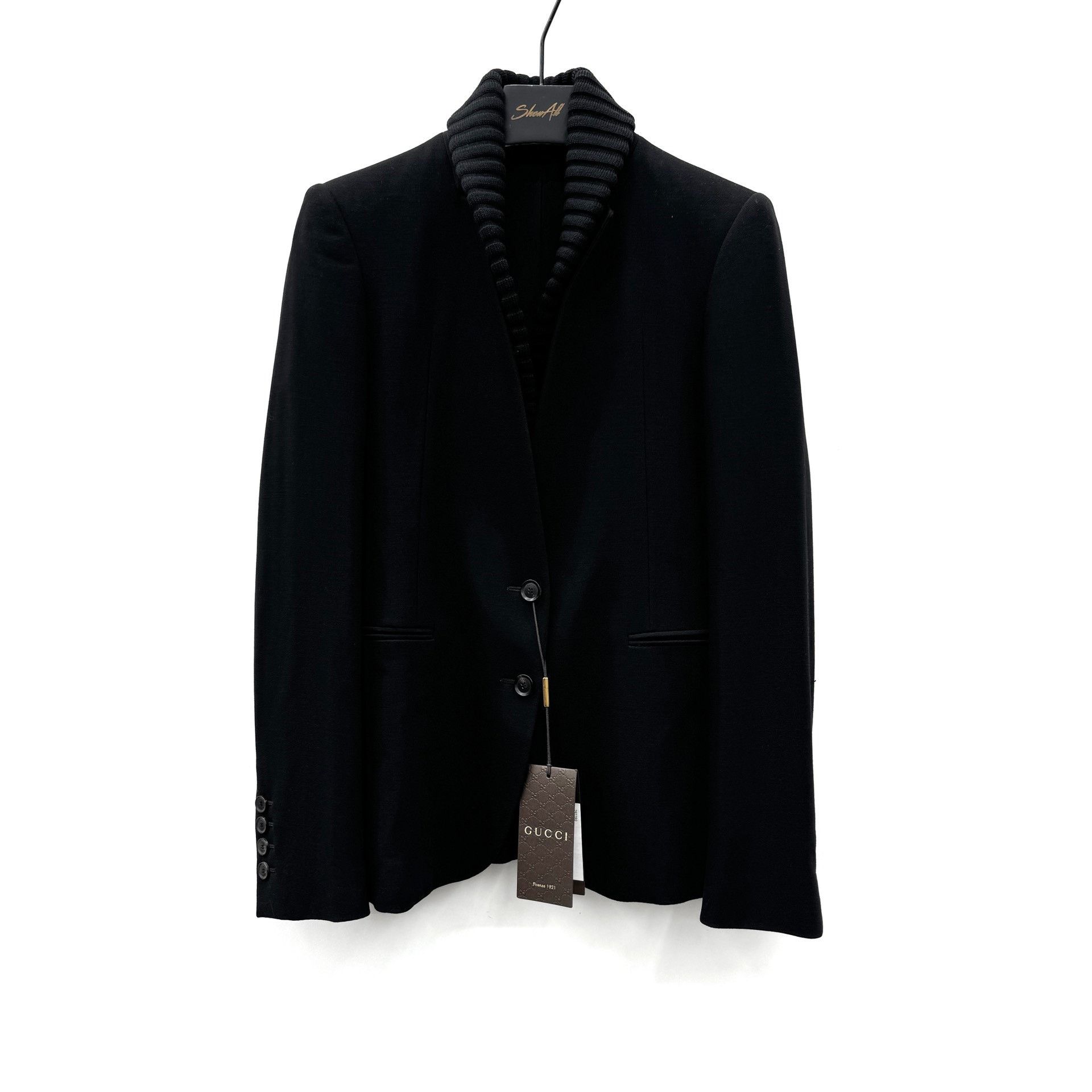 Gucci Gucci Size OSDetachable neck wool blend suit jacket 2501-Ne Size US M / EU 48-50 / 2 - 1 Thumbnail