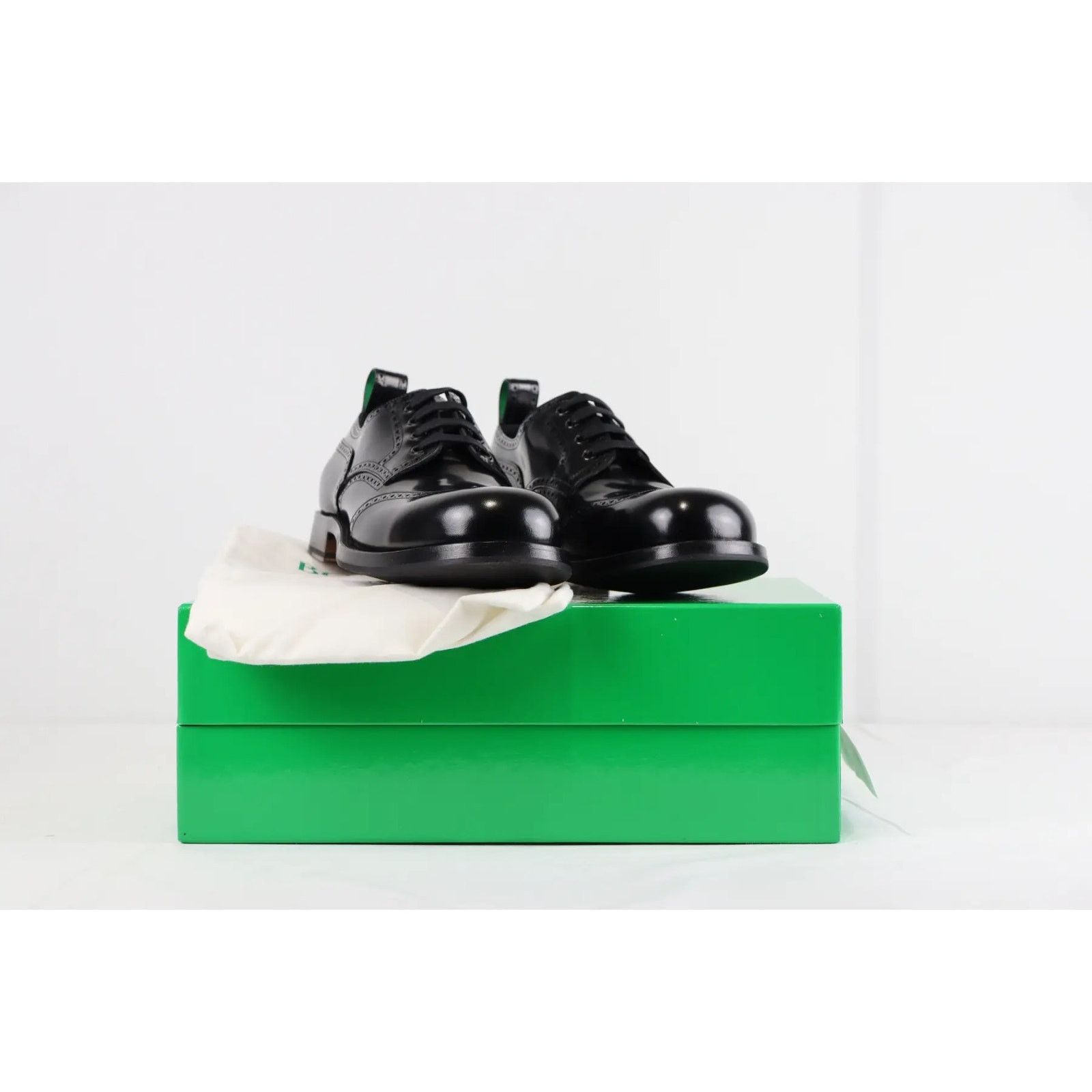 Bottega Veneta o1rshd Lace Up Leather Boots in Gloss Vinyl in Black 43 Size US 10 / EU 43 - 9 Thumbnail