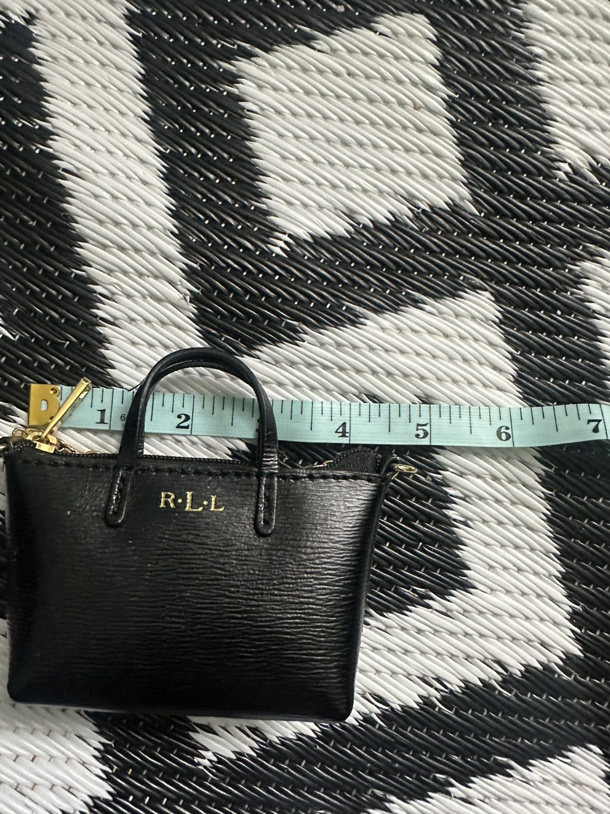 Ralph Lauren Ralph Lauren Black Leather Mini-Tote Bag Change Purse Size ONE SIZE - 3 Thumbnail