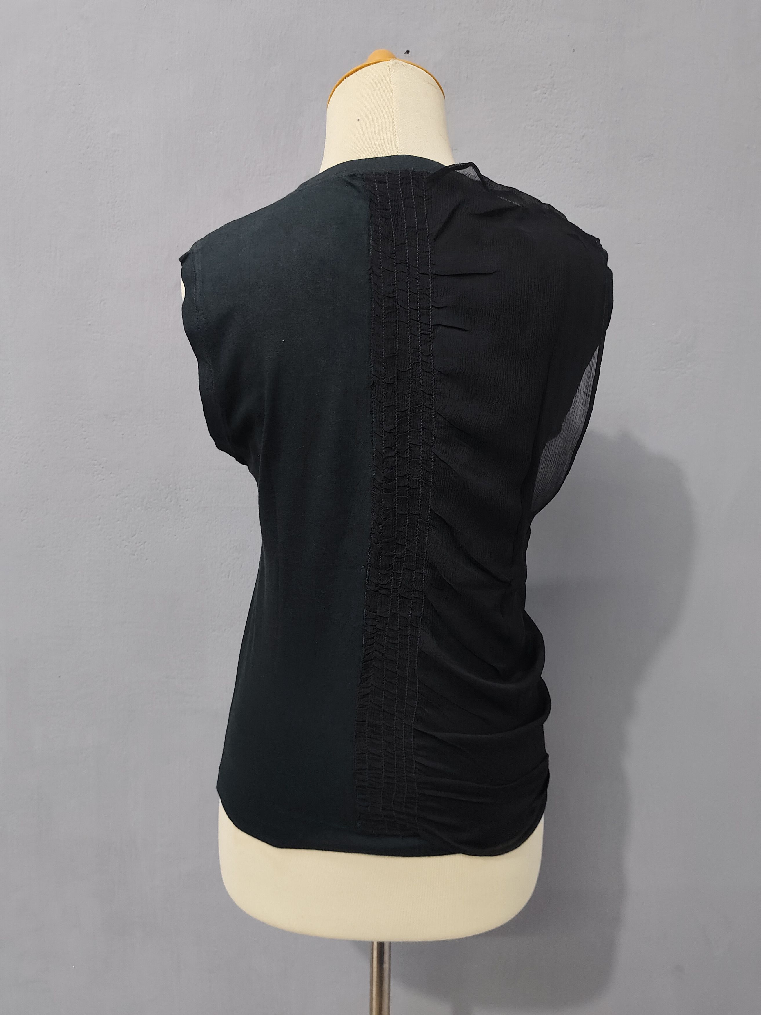 Jean Colonna 00s Jean Colonna- Vertical Ruched Panel Construction Top Size S / US 4 / IT 40 - 5 Thumbnail