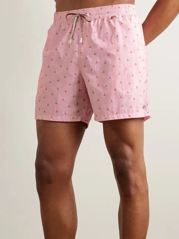 Loro Piana o1srvl11e1024 Bay Swim Trunk in Pink Size US 36 / EU 52 - 2 Thumbnail