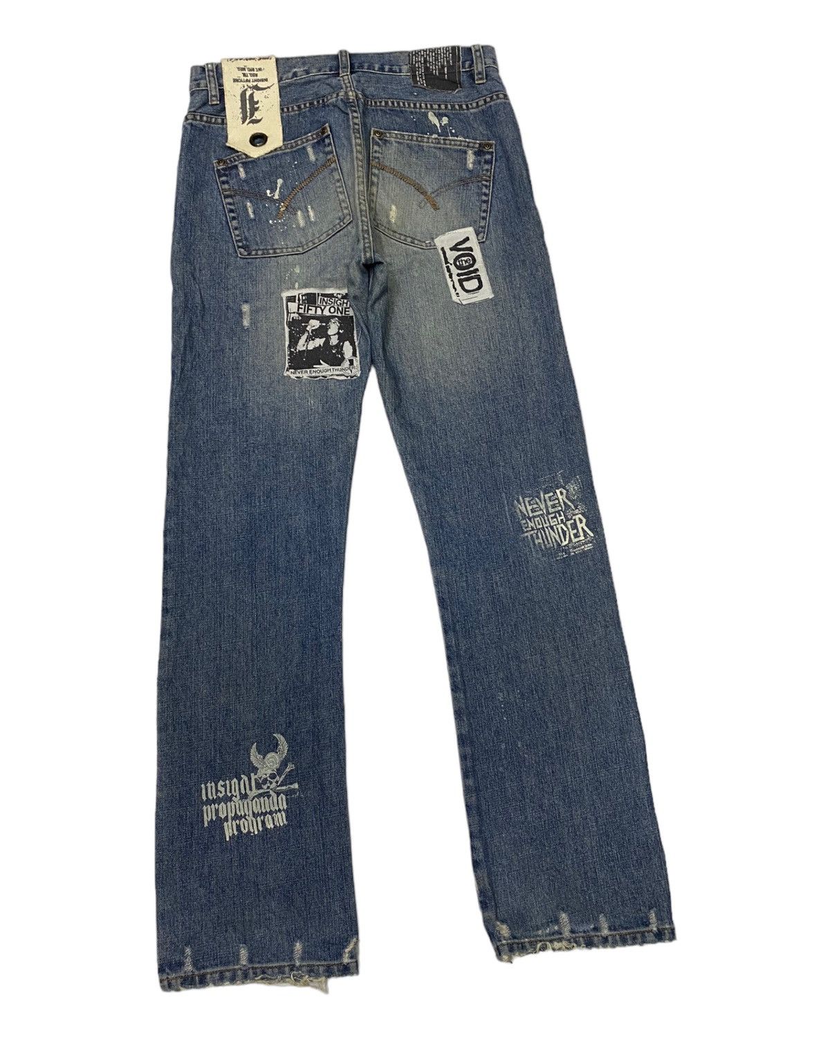 14th Addiction 🔥THE VOID INSIGHT FIFTYONE PUNK GOTH DISTRESSED DENIM JEANS Size US 32 / EU 48 - 4 Thumbnail