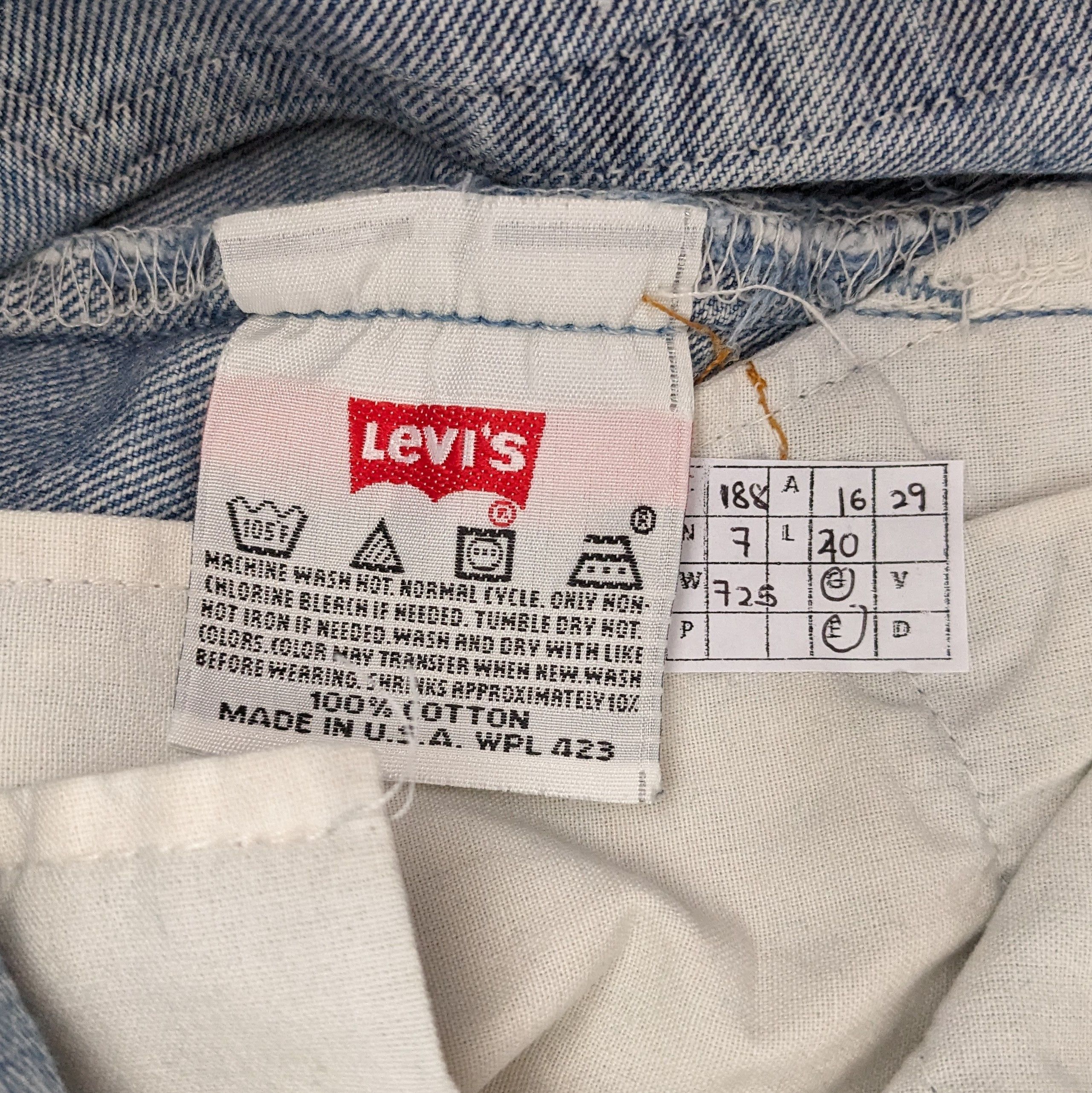 Vintage Vintage Levi's American Brand Denim Jeans Size US 32 / EU 48 - 11 Thumbnail