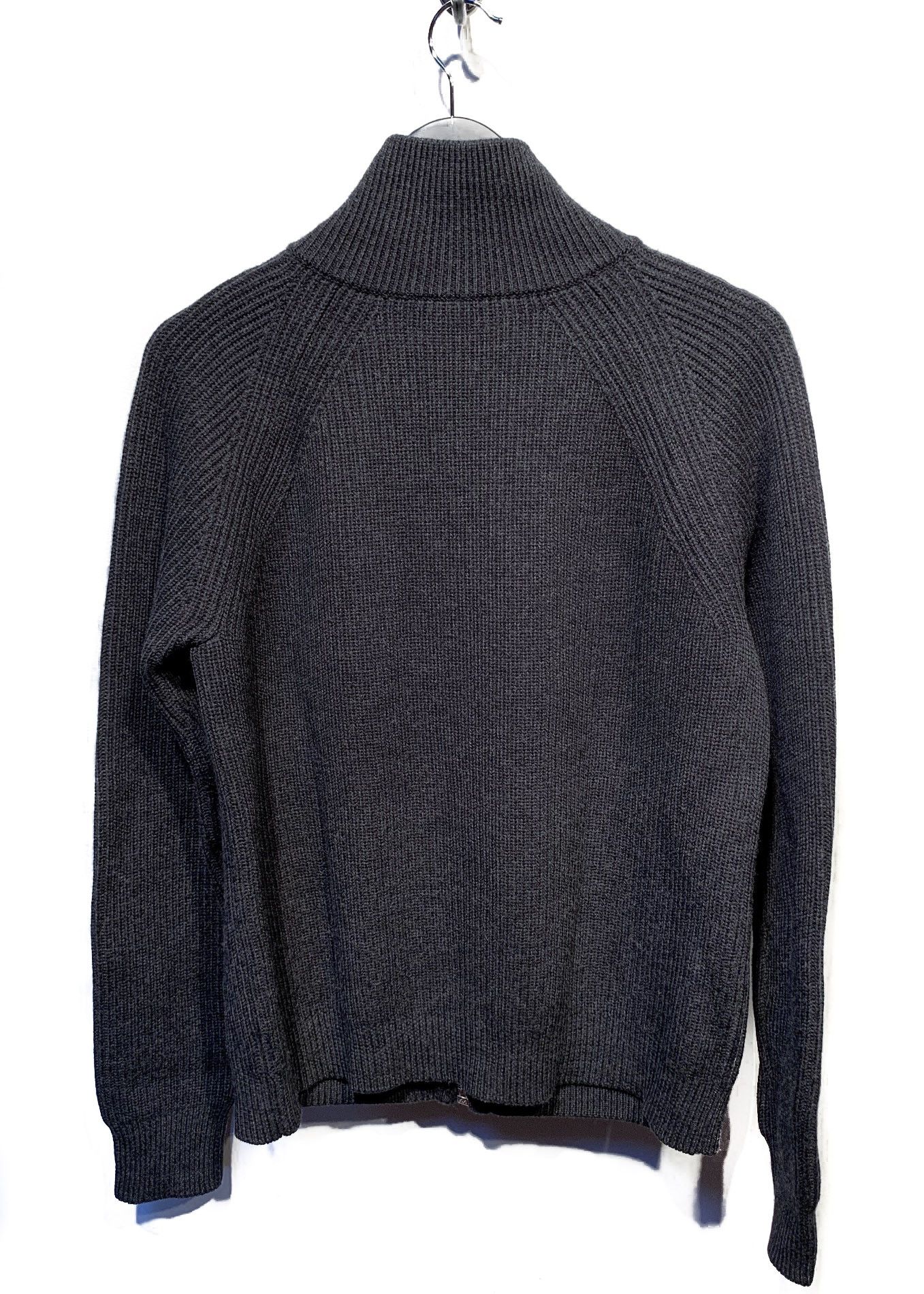 Kris Van Assche Kris Van Assche Grey Wool Ribbed Zip-up Pocketed Sweater Size US XL / EU 56 / 4 - 3 Thumbnail