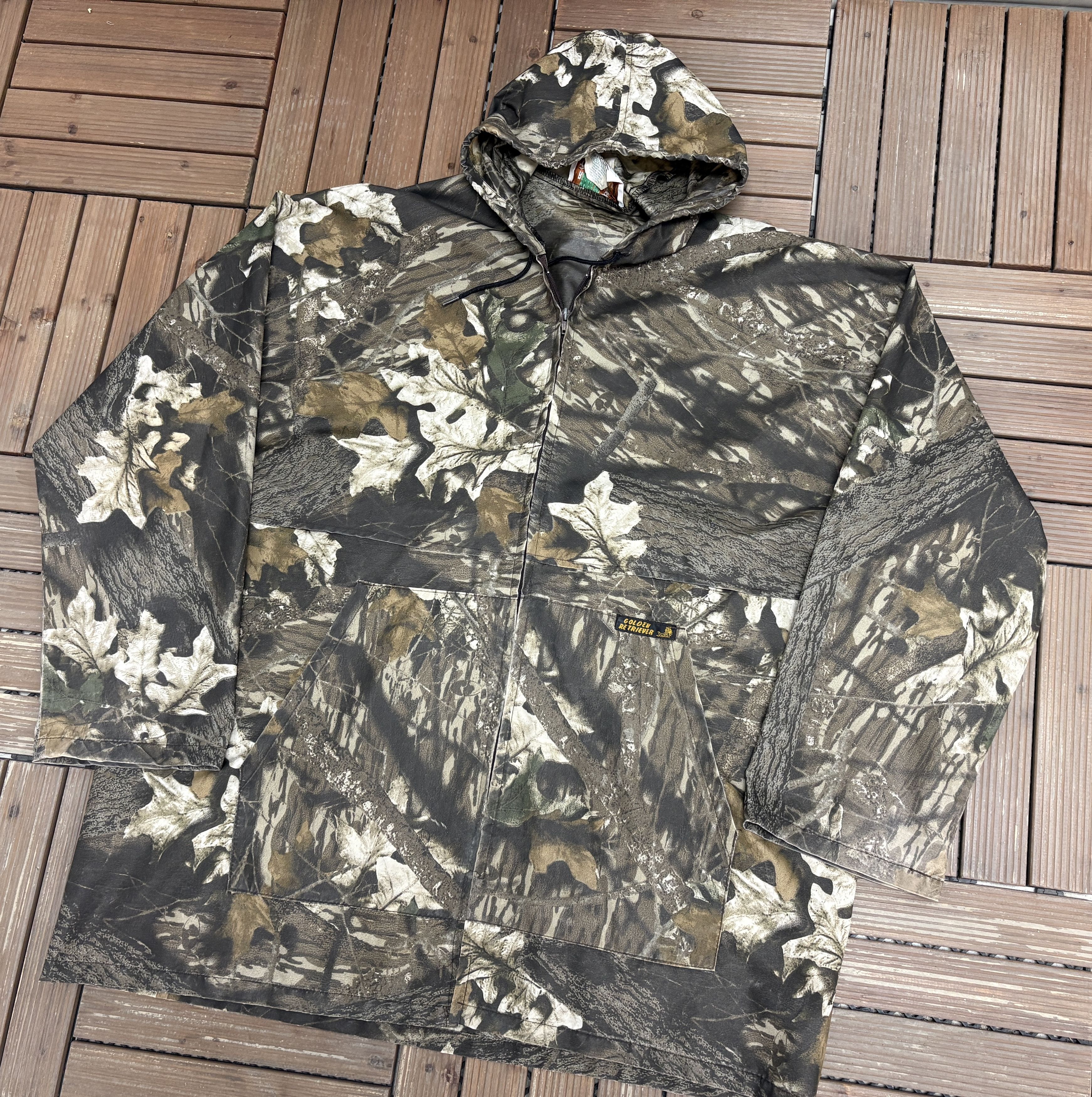 Vintage Golden Retriever Outdoor Apparel Vintage Camo Windbreaker Size US XXL / EU 58 / 5 - 3 Thumbnail