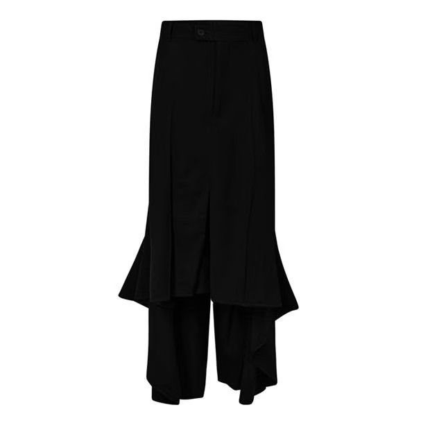 Balenciaga o1y0625 Midi Skirt in Black Size 26" / US 2 / IT 38 - 1 Thumbnail