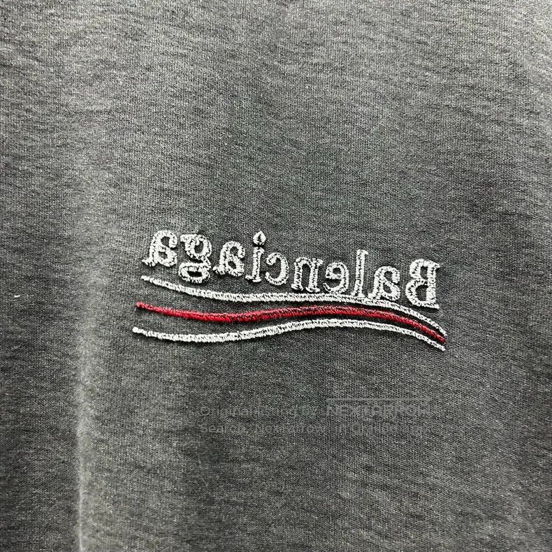 Balenciaga Reversed Logo Coke Embroidered Short-sleeve