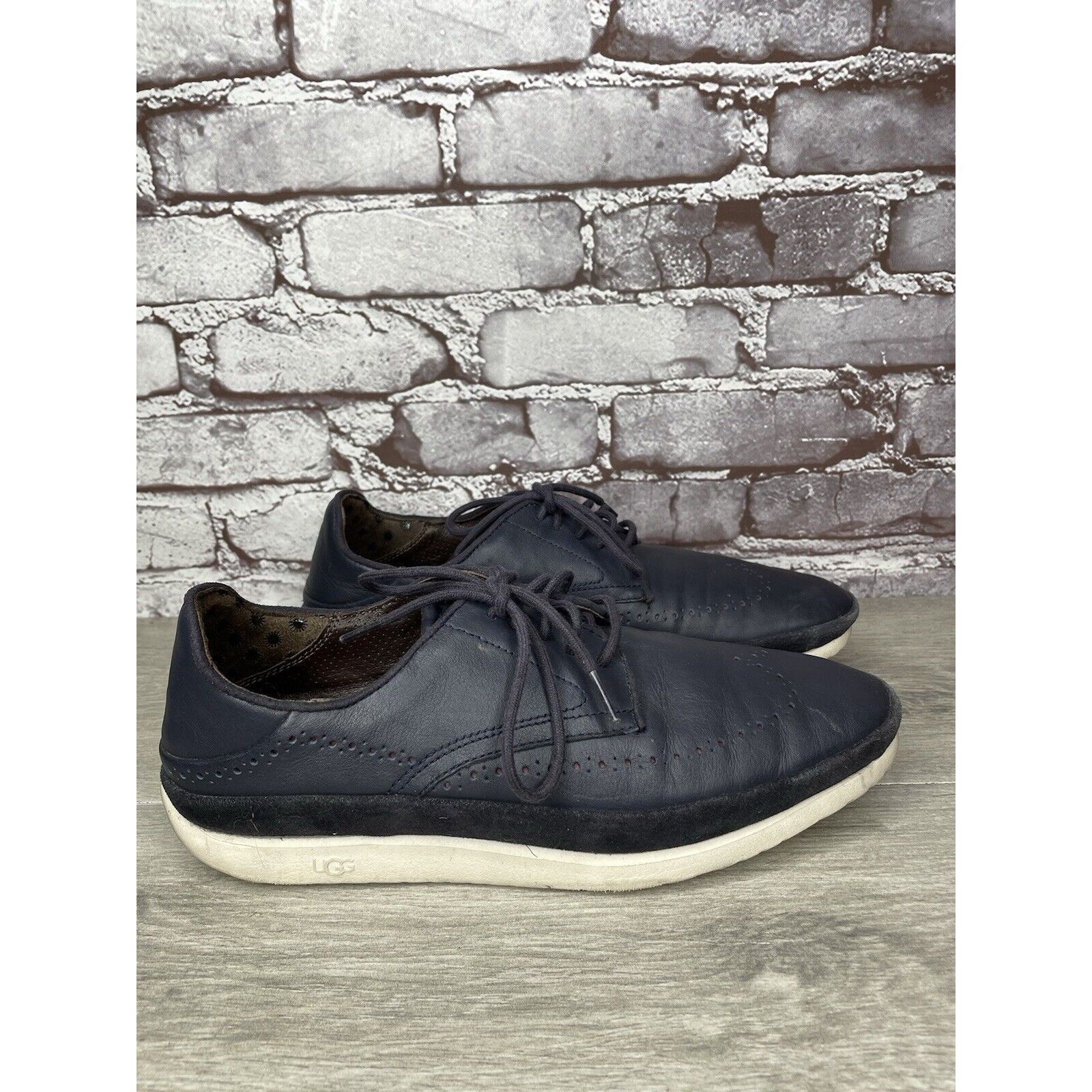 Ugg UGG Energ Blue Leather Cali Wingtip Derby Shoes Men’s Sz 8.5 Size US 8.5 / EU 41-42 - 19 Thumbnail
