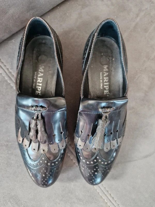 Other Elegant Maripé Shoes Genuine Leather Brogues Italian Size US 7.5 / IT 37.5 - 6 Thumbnail