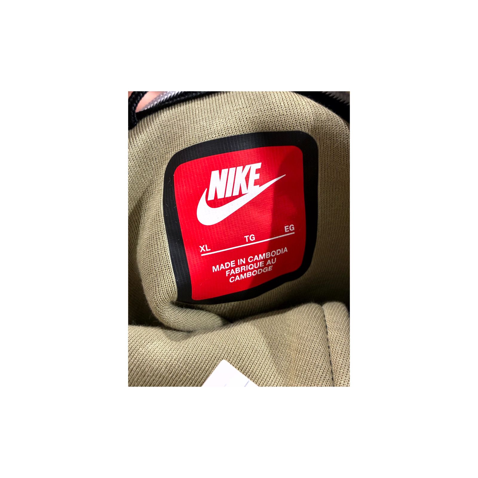 Nike Nike Tech Zip Up Light Olive Hoodie Size US XL / EU 56 / 4 - 2 Thumbnail