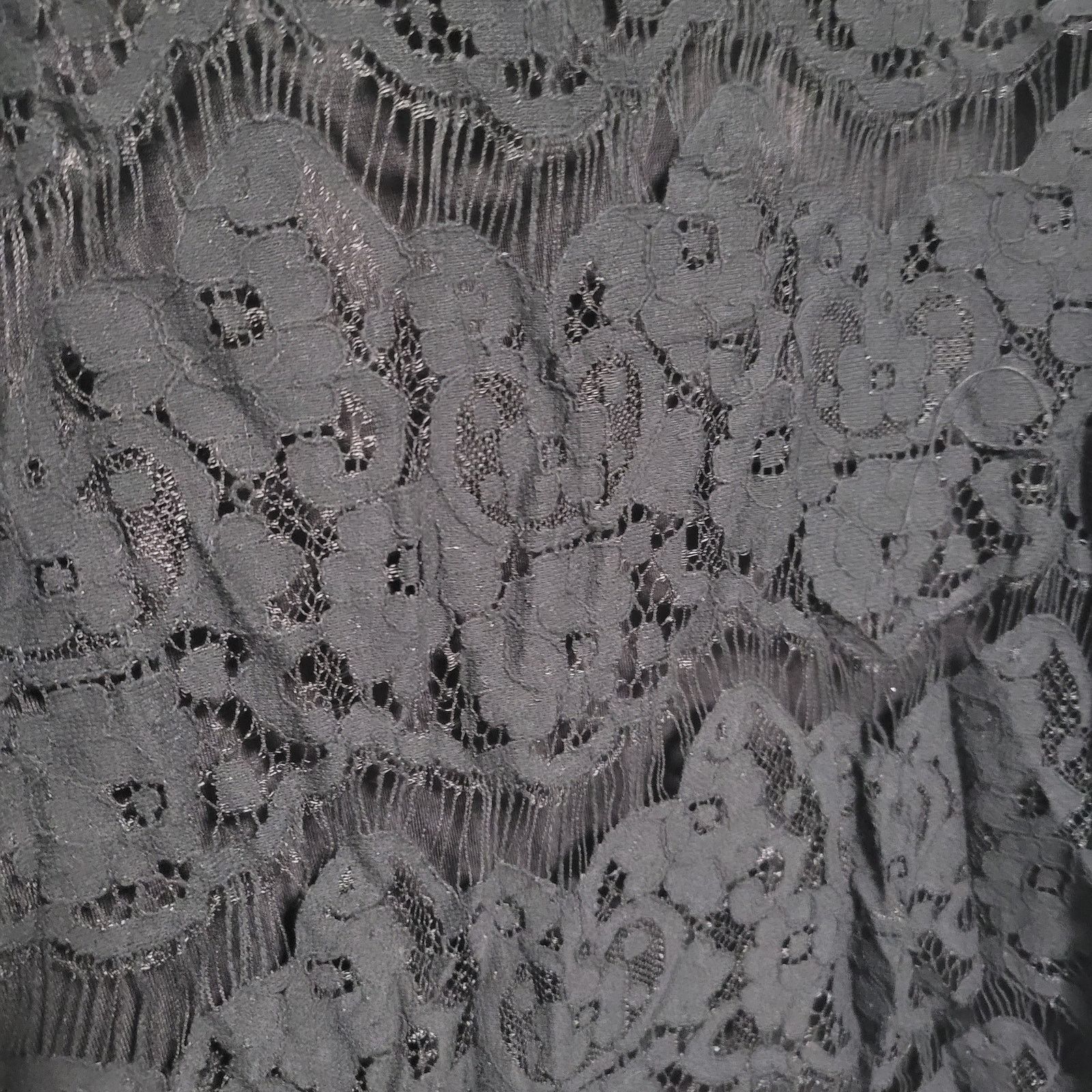 Designer NWT City Chic Black Nora Lace Mini Dress Pockets Large 20 Size L / US 10 / IT 46 - 2 Thumbnail