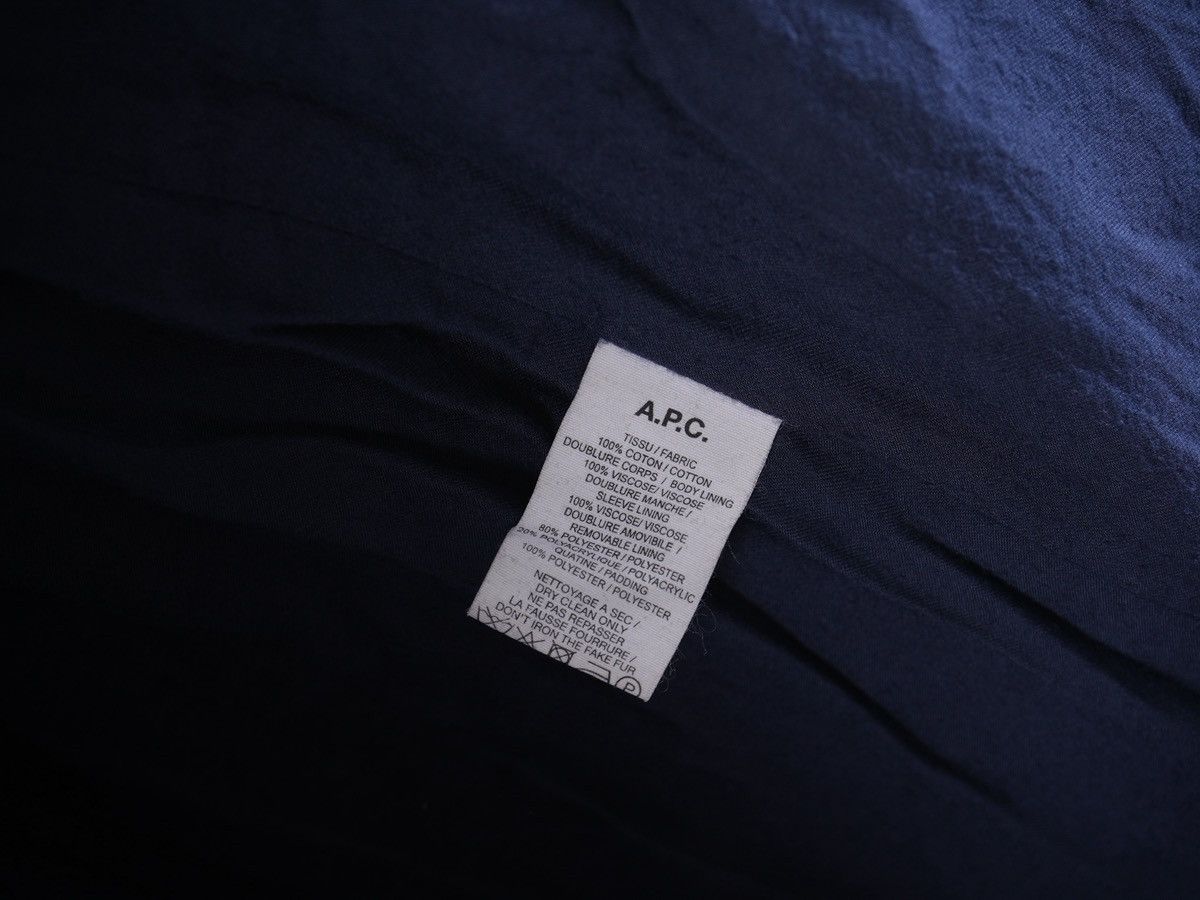 A.P.C. A.P.C. APC Vintage Navy Blue Hooded Parka Jacket M Size US M / EU 48-50 / 2 - 5 Thumbnail
