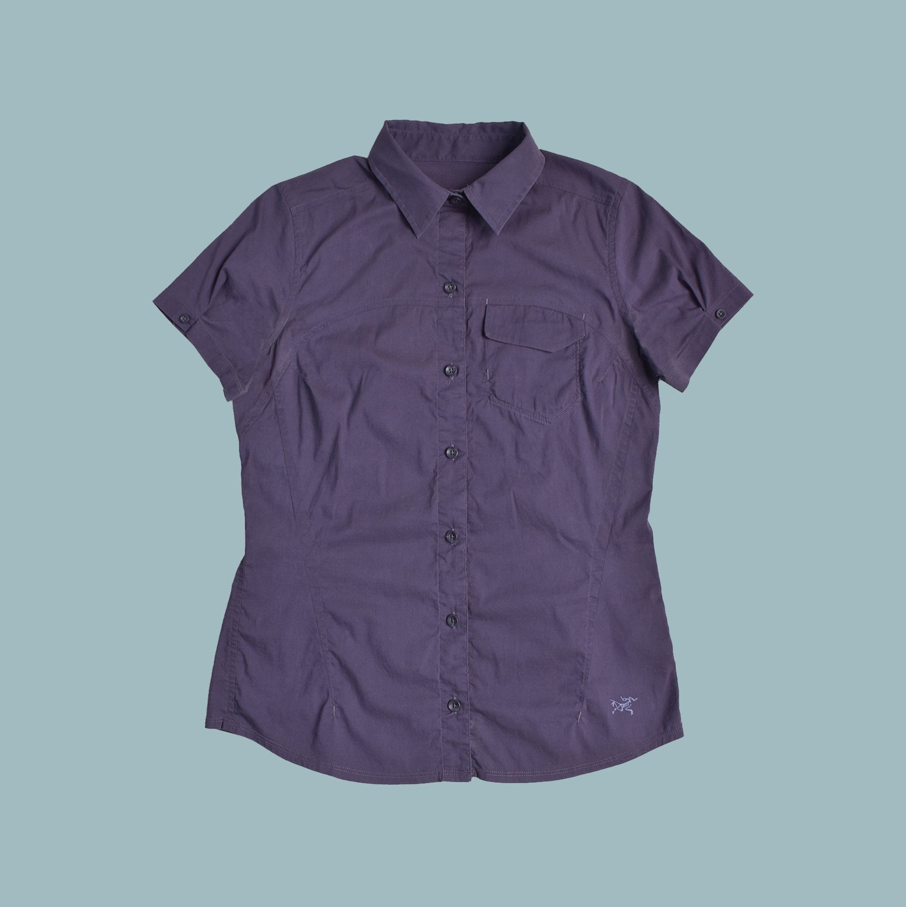 image of Arcteryx Arc’Teryx Dark Purple Womens A2B Ss Shirt Size S