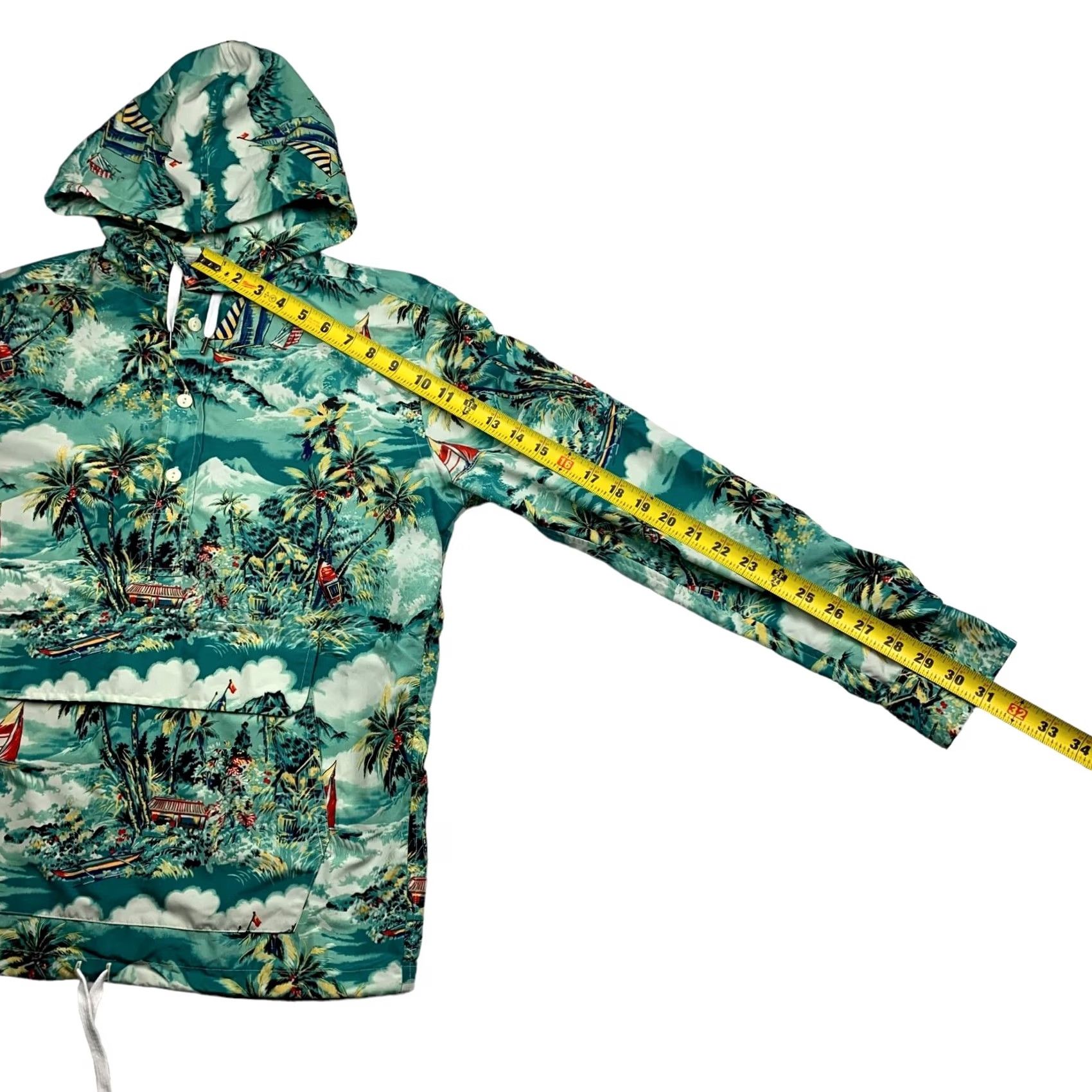 Polo Ralph Lauren Polo Ralph Lauren Men’s Hawaiian Anorak Jacket XS Green Waterproof Hooded Wind-Resistant Pockets Lightweight Regular Casual Rain Coat Shirt? Size US XS / EU 42 / 0 - 6 Thumbnail