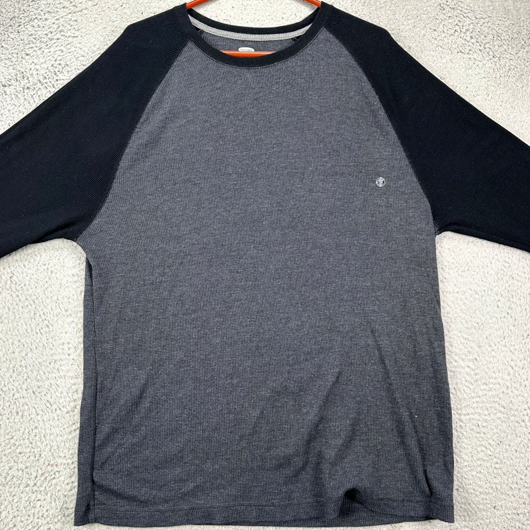 Old Navy Old Navy T-Shirt Men 2XL Gray Knit Crerneck Casual Long Sleeve Colorblock Size US XXL / EU 58 / 5 - 3 Thumbnail