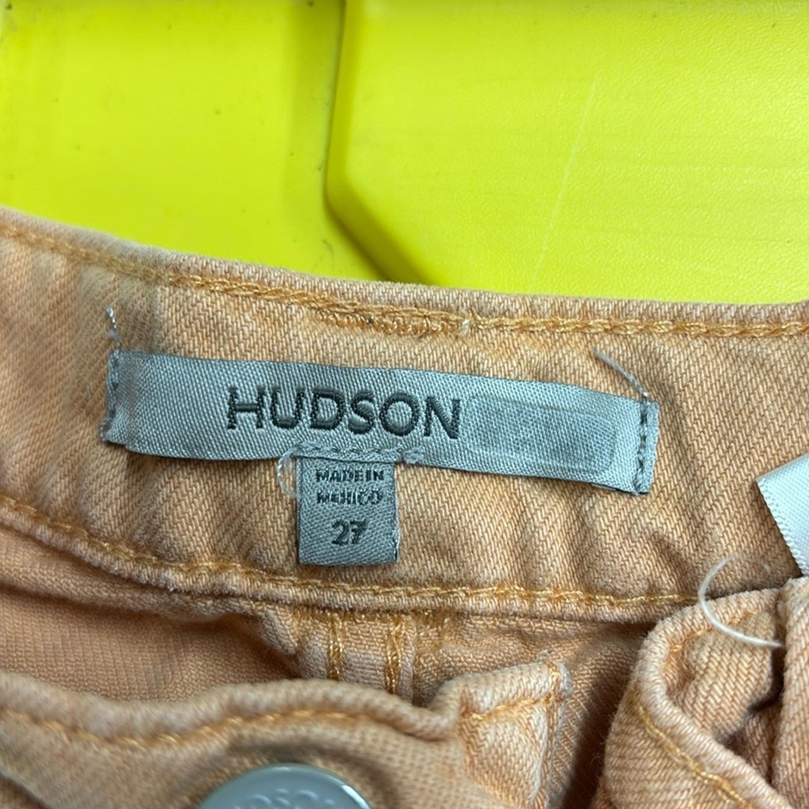 Hudson RTR sz 27 / 4 Hudson Orange Cargo Pants high rise creamsicle Size 27" / US 4 / IT 40 - 10 Thumbnail