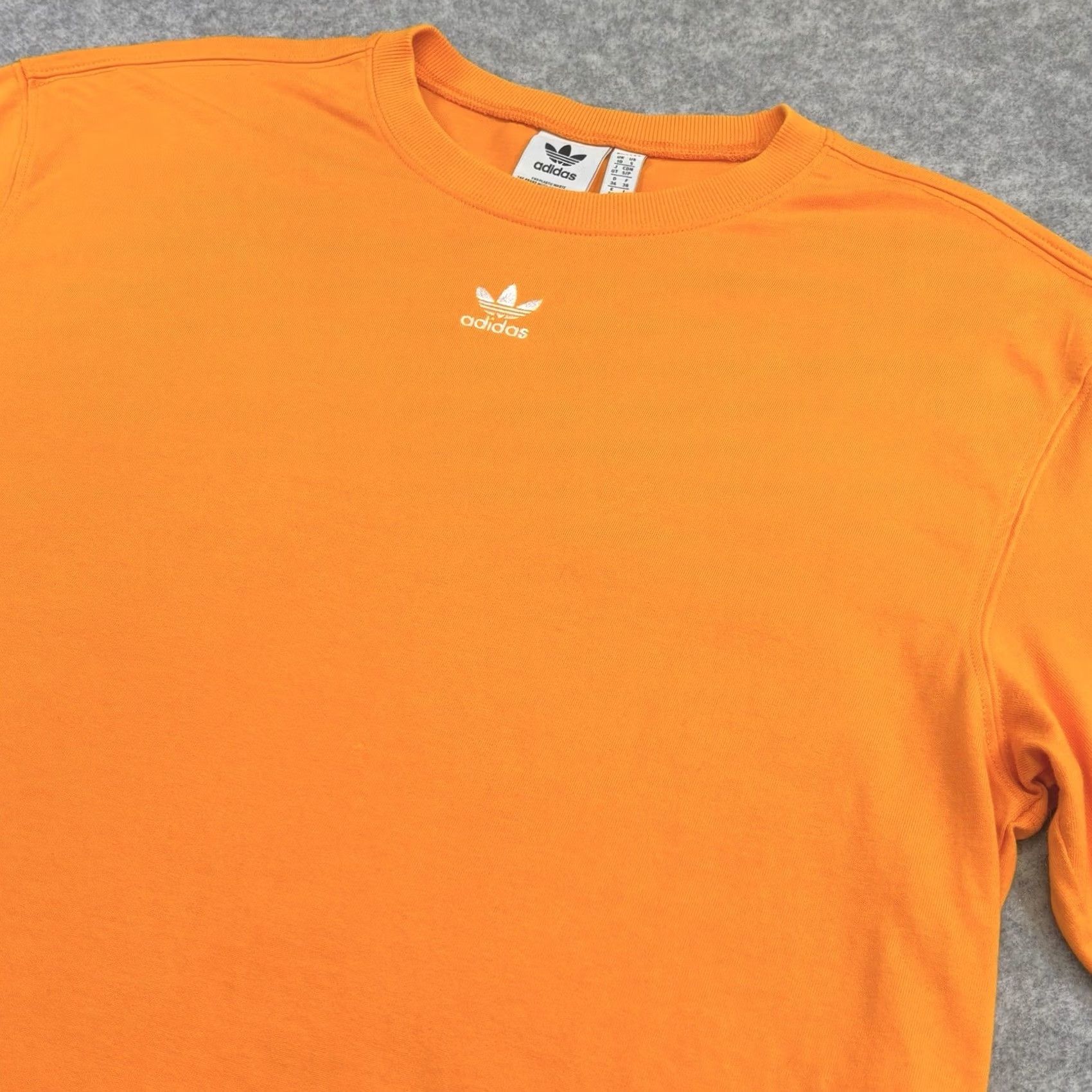 Adidas Adidas T Shirt Orange Women UK10 Loose Relaxed Fit Summer 2022 Casual Crew Neck Short Sleeve Pullover Cotton Jersey Size L / US 10 / IT 46 - 3 Thumbnail