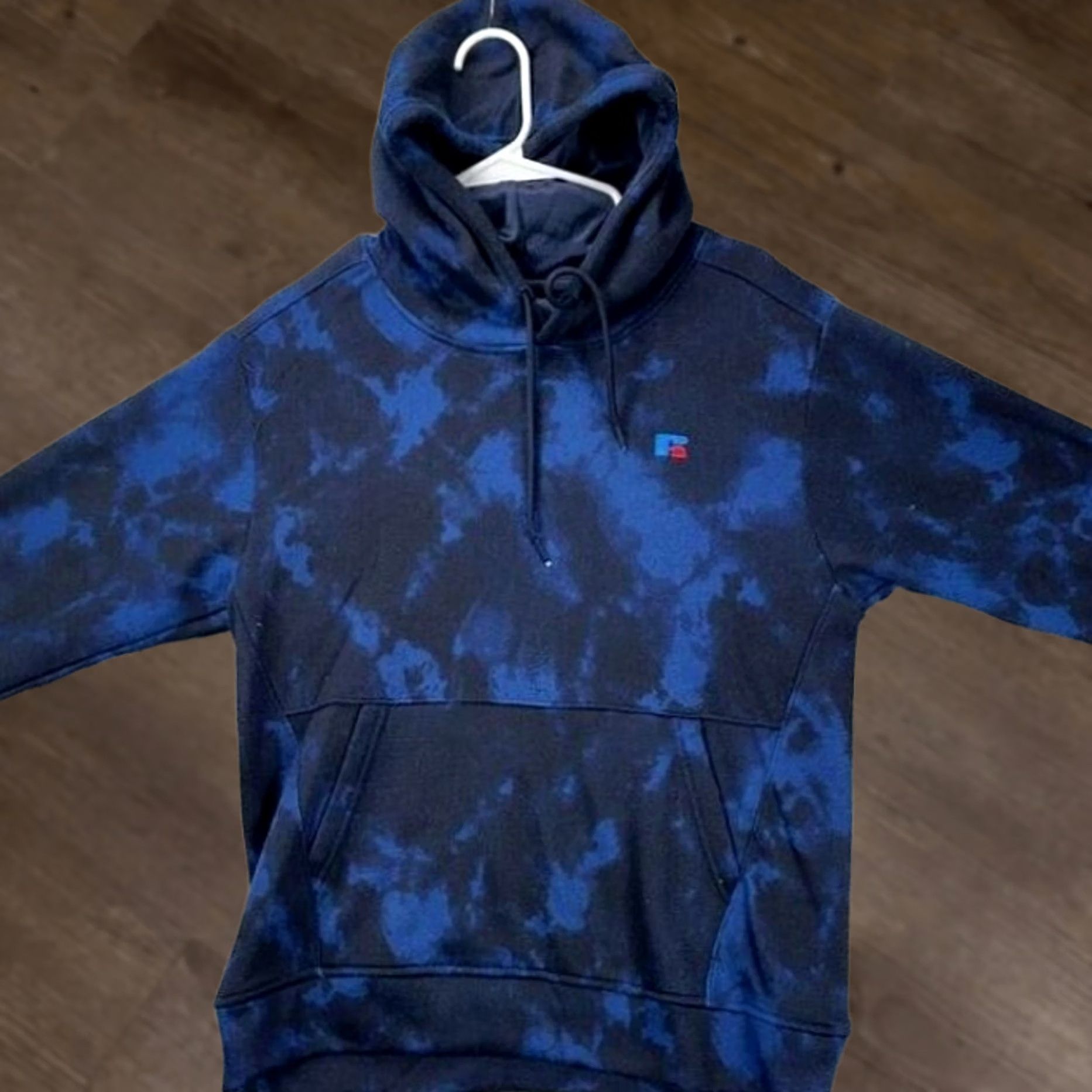 Russell Athletic Russell Athletic Hoodie Sweatshirt Mens Small Blue Tie Dye Regular Pullover Hooded Pocket Drawstring Outdoor Walking Size US S / EU 44-46 / 1 - 1 Thumbnail
