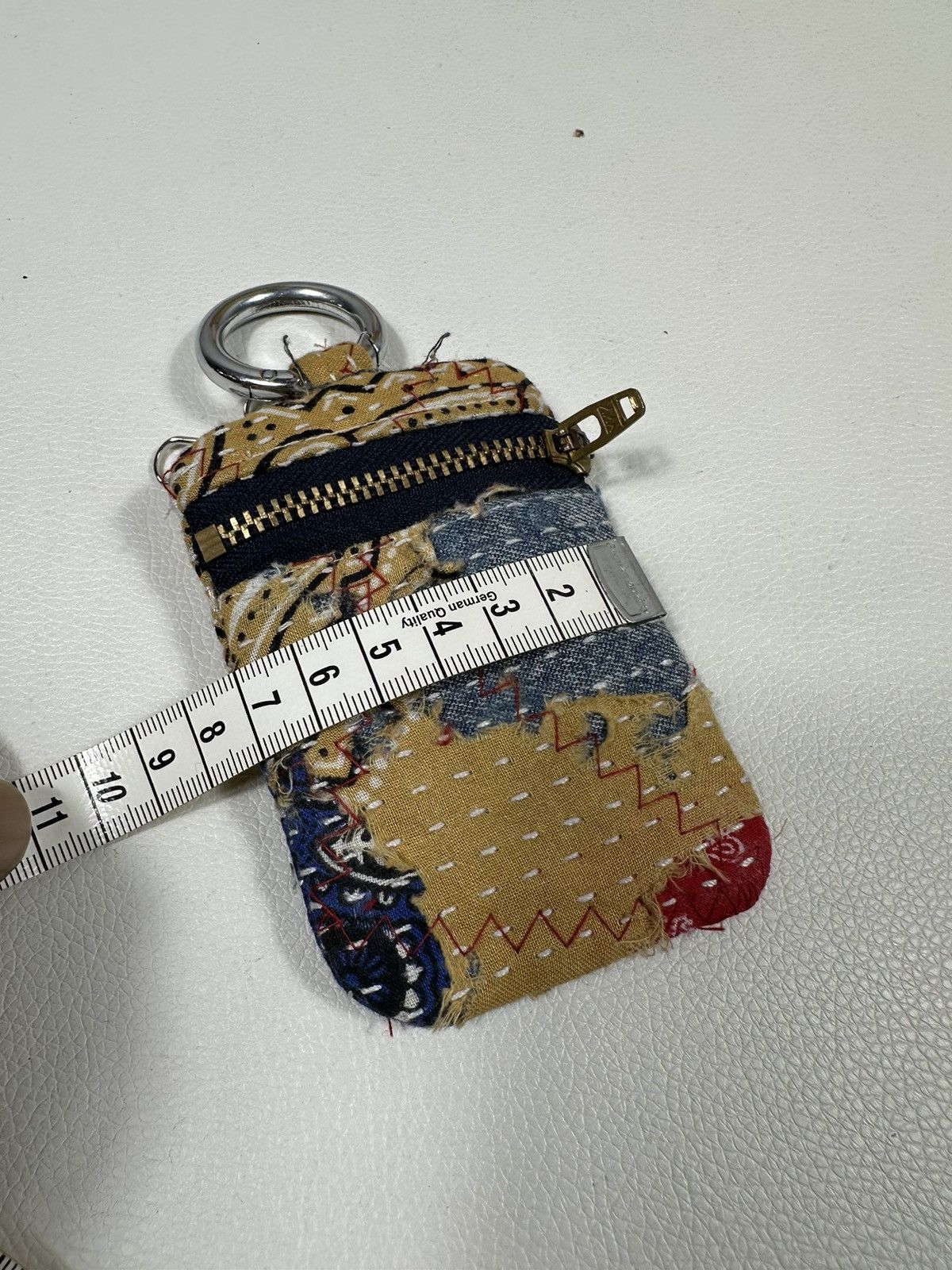 Other Custom Made Distressed Paisley Patchwork Keychain Wallet Size ONE SIZE - 7 Thumbnail