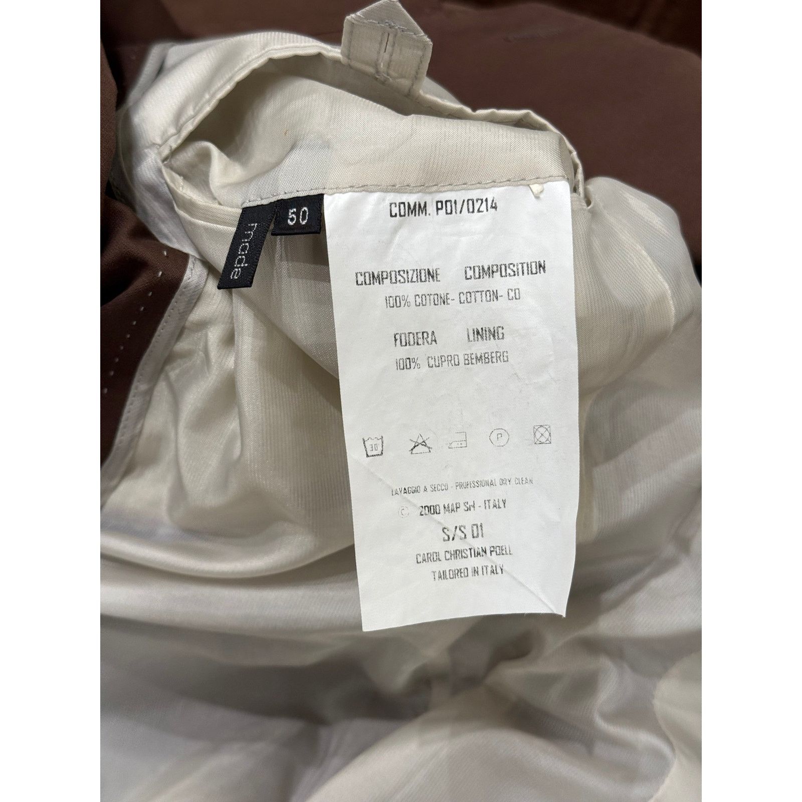 Carol Christian Poell S/S2001 Carol Christian Poell overlock artisanal blazer Size 50R - 12 Thumbnail