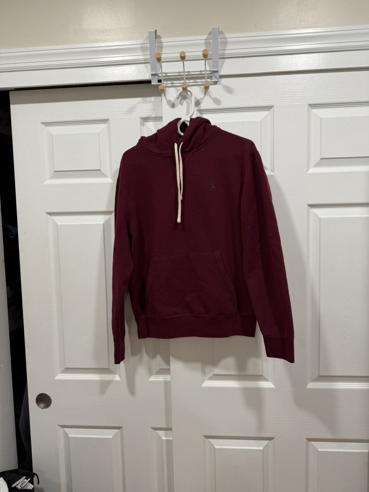 Polo Ralph Lauren Burgundy polo hoodie Size US M / EU 48-50 / 2 - 1 Thumbnail