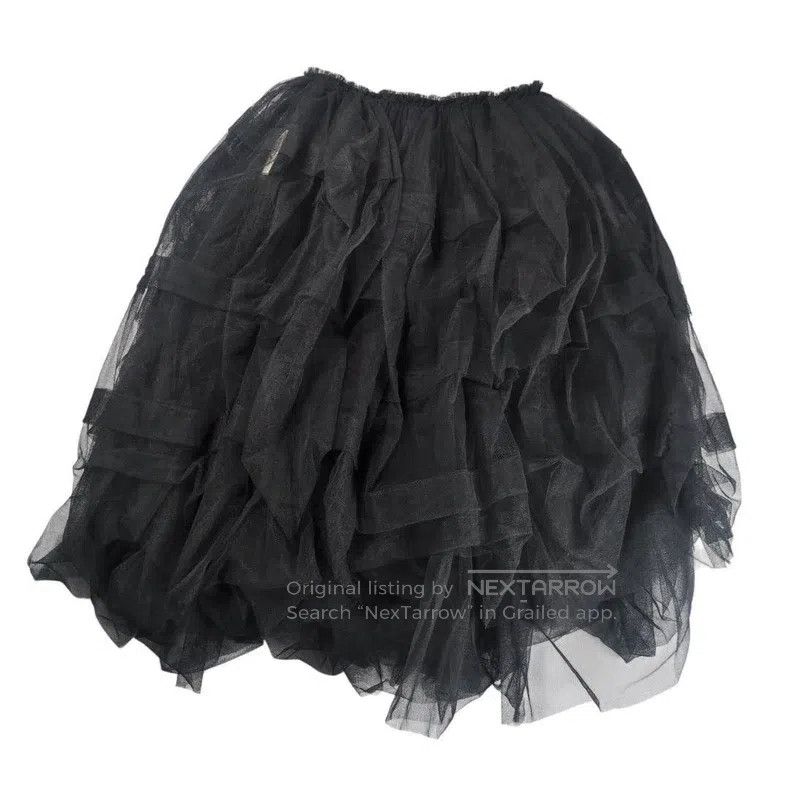 Comme des Garcons Comme Des Garcons size XS Black vintage chiffon half skirt Size 23" - 2 Thumbnail