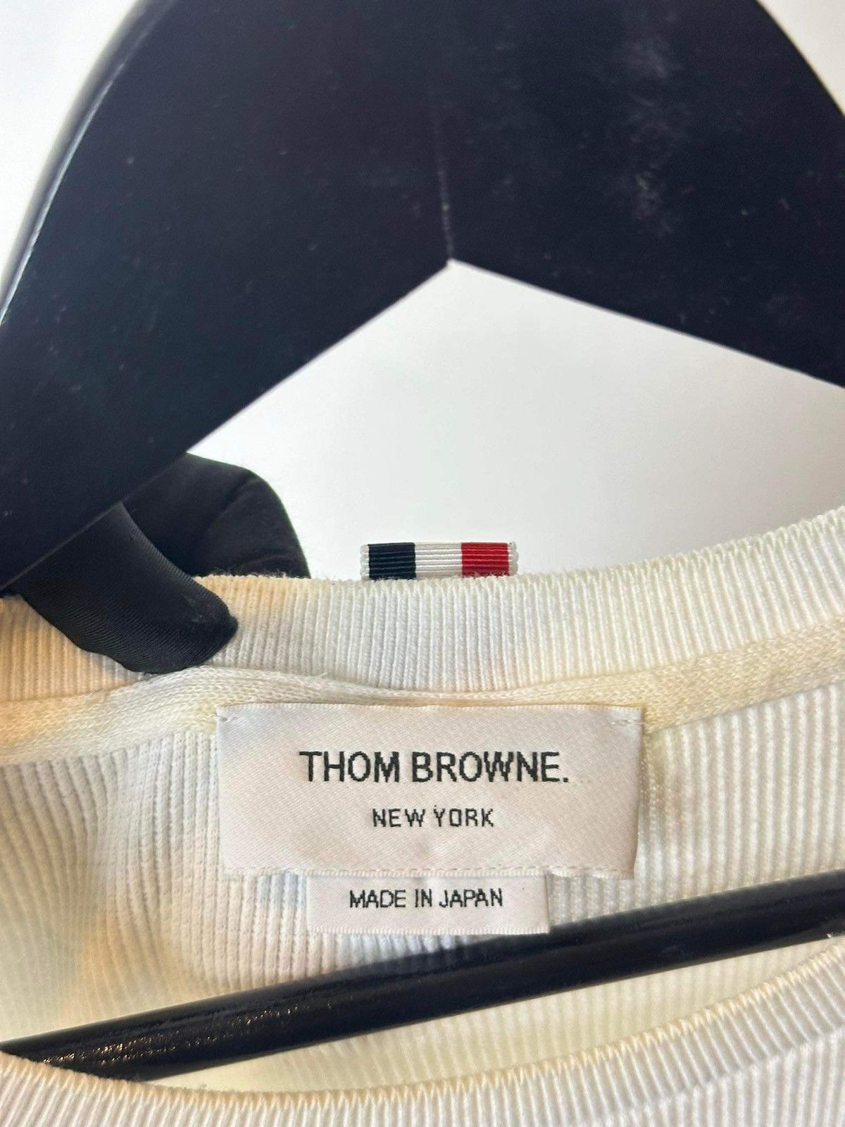 Thom Browne THOM BROWNE “SIDE STRIPES” WOOL T SHIRT Size US M / EU 48-50 / 2 - 4 Thumbnail