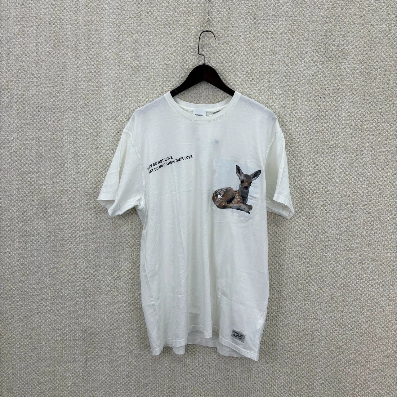 Prada white graphic t-shirt with deer print Size US M / EU 48-50 / 2 - 1 Thumbnail
