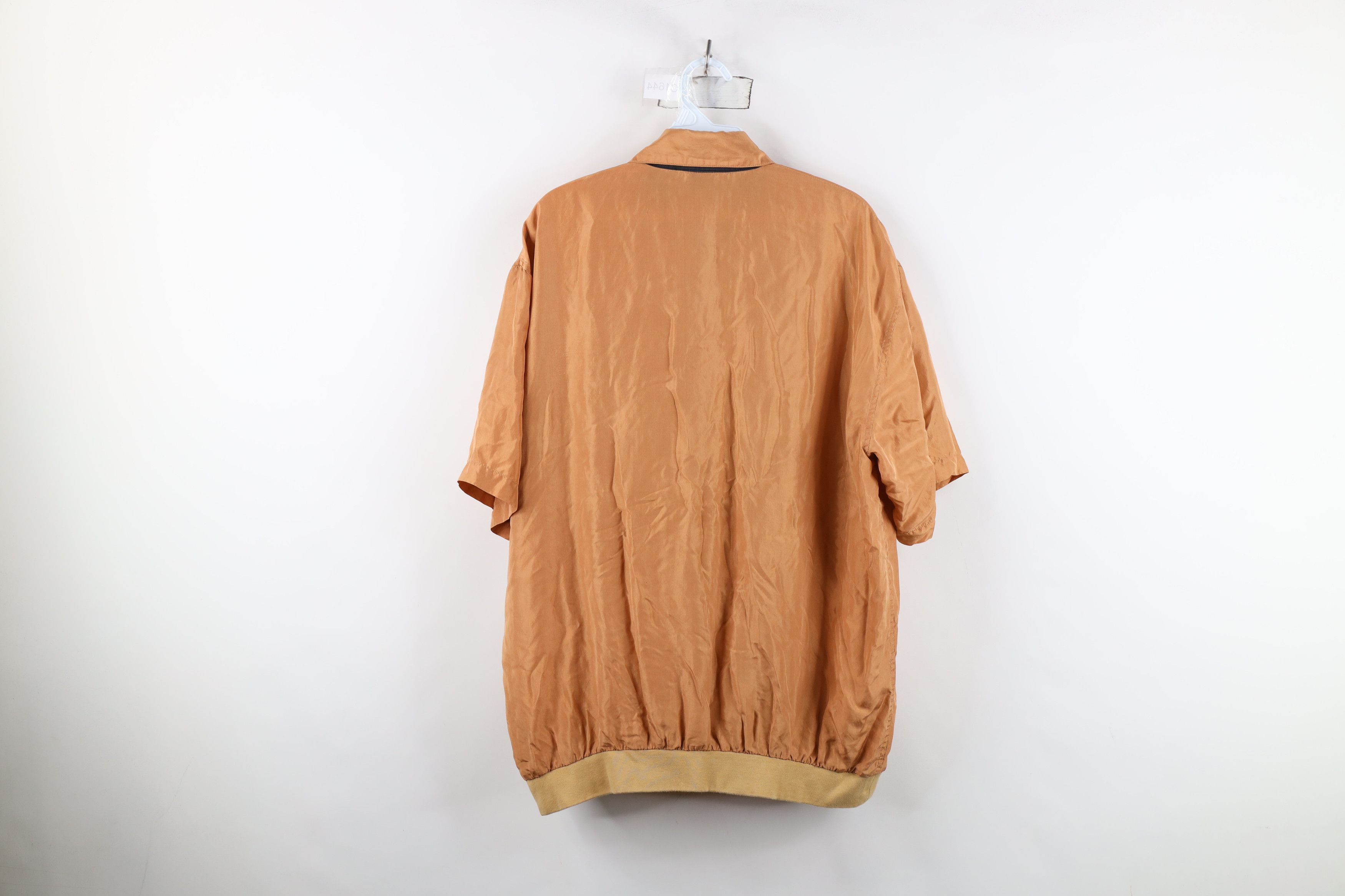 Vintage Vintage 90s Streetwear Silk Half Zip Pullover Polo Shirt Size US L / EU 52-54 / 3 - 13 Thumbnail
