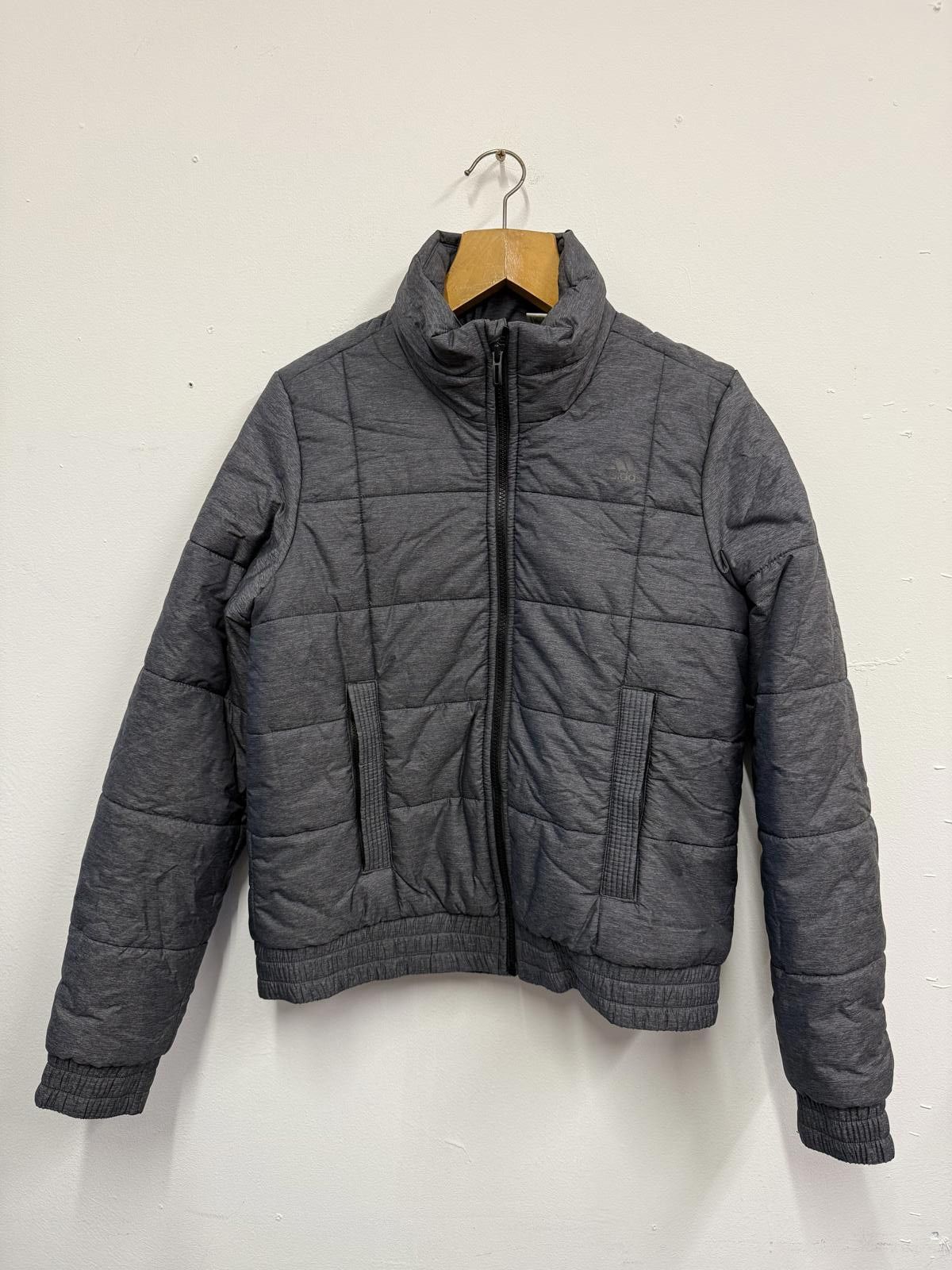 Adidas Adidas Grey Quilted Jacket Medium Size Size US M / EU 48-50 / 2 - 1 Thumbnail
