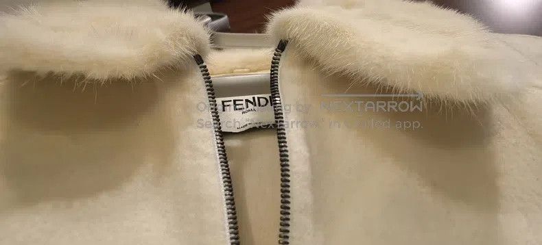 Fendi Fendi Fur-wool blend coat/cloak/jacket Size XS / US 0-2 / IT 36-38 - 3 Thumbnail