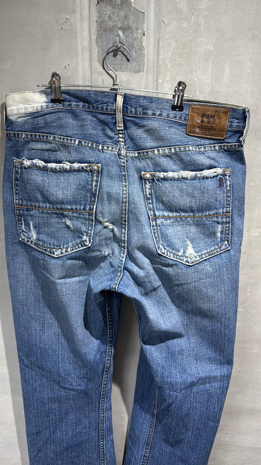 Ruehl No. 925 Ruehl 925 Distressed Boot Cut Paint Splatter Denim Jeans Size US 35 - 5 Thumbnail