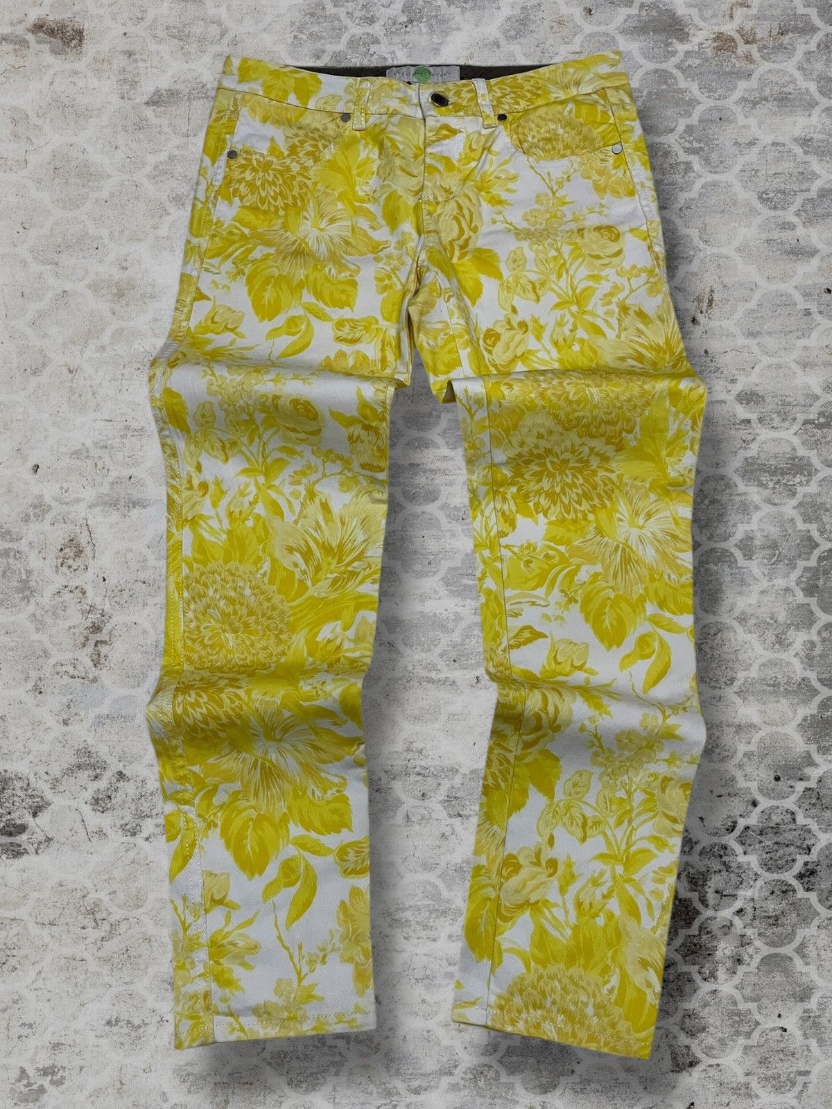 Stella McCartney Authentic Designer Stella Mccartney Flower Art Skinny Denim Size 29" - 1 Thumbnail
