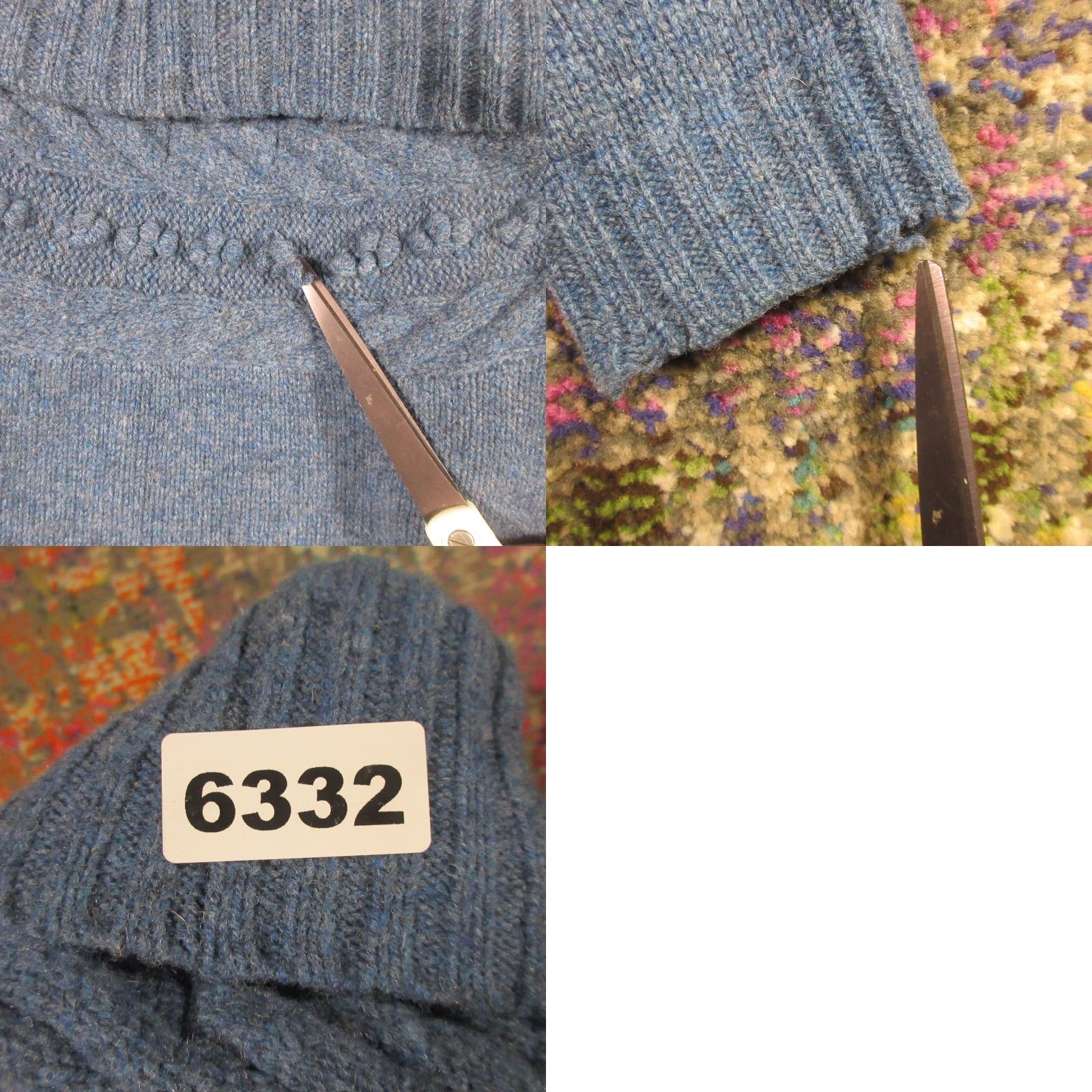 Vintage VINTAGE Icelandica Cardigan Sweater Womens S Blue Open Front Raglan Sleeve Wool Knit Crochet Nordic Fair Isle 90s Mens Womens Size S / US 4 / IT 40 - 8 Thumbnail