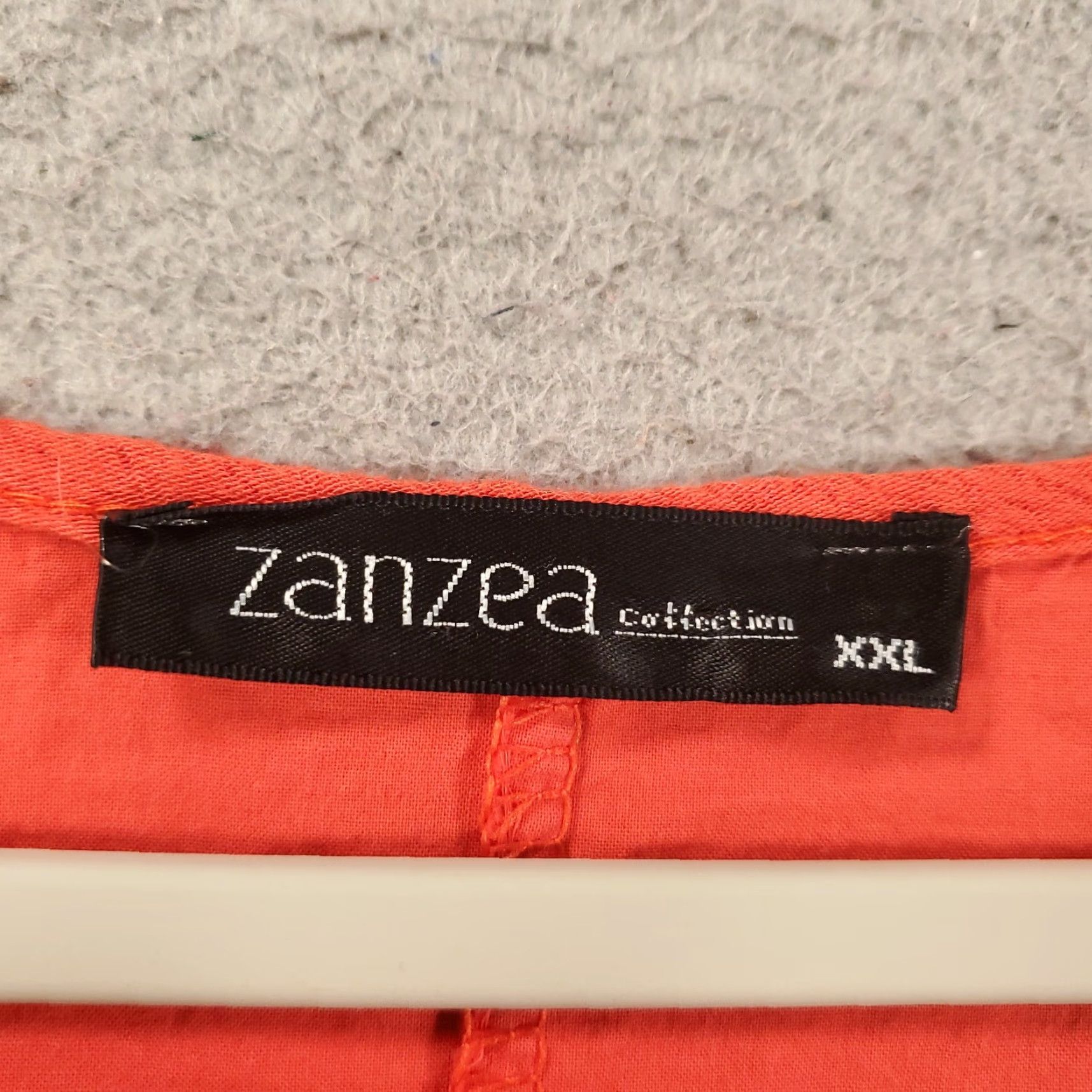 Vintage Zanzea Dress Womens 2XL Long Maxi A-Line Bohemian Orange Lined V-Neck Pullover Casual Travel Size XXL / US 16-18 / IT 52-54 - 5 Thumbnail