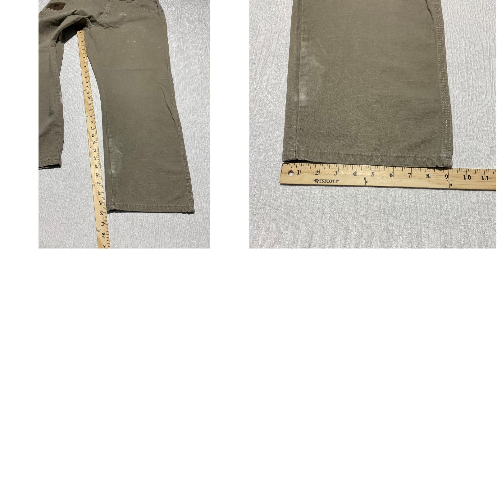 Wrangler VINTAGE Wrangler Riggs Workwear Relaxed Fit Carpenter Pants 40×30 Dark Khaki Ripstop Mens Size US 40 / EU 56 - 8 Thumbnail