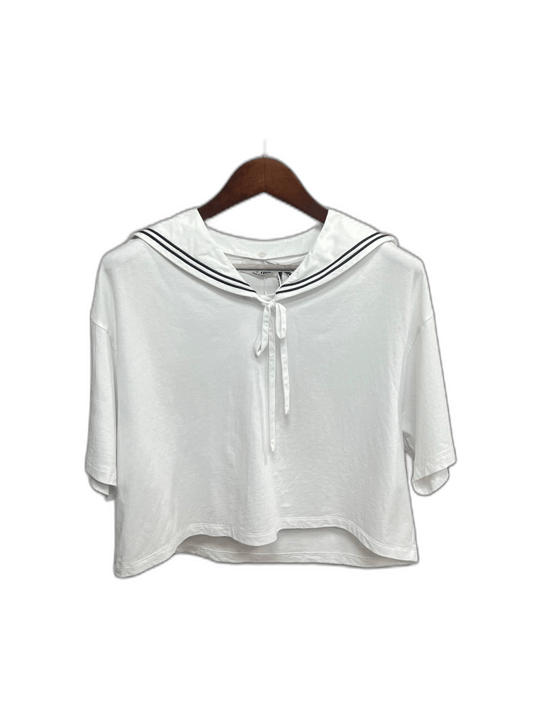 Miumiu Sailor Collar Short Sleeve Shirt