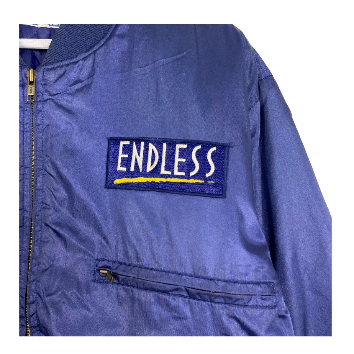 Japanese Brand × Vintage 💥80s JAPAN ENDLESS RACING BOMBER JACKET Size US L / EU 52-54 / 3 - 7 Thumbnail