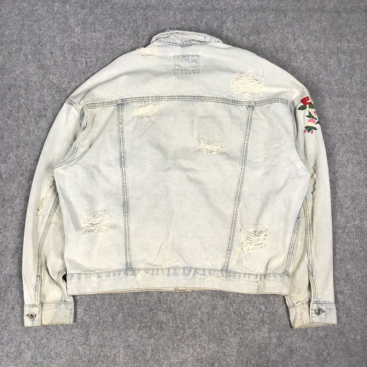 Designer × Zara ZARA MAN DENIM EMBROIDERY DESIGN DISTRESSED JACKET Size US L / EU 52-54 / 3 - 8 Thumbnail