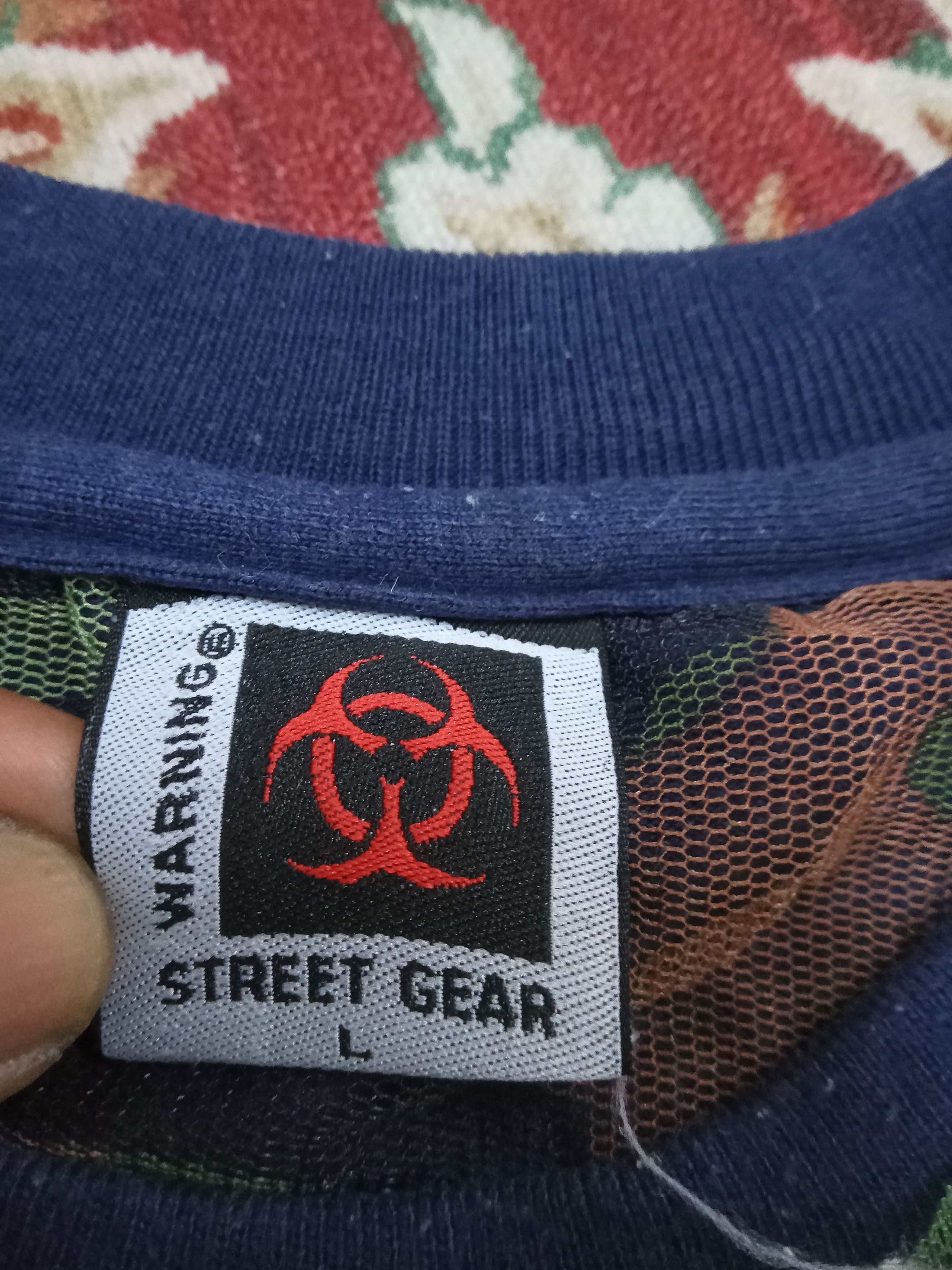 Other Warning Street Gear , Double Layer Long Sleeve Rare T Shirt Size US L / EU 52-54 / 3 - 3 Thumbnail