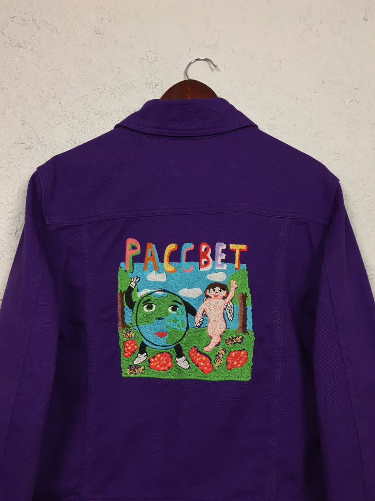 Gosha Rubchinskiy denim jacket PACCBET World Peace Gosha Rubchinskiy Rassvet Size US S / EU 44-46 / 1 - 5 Thumbnail