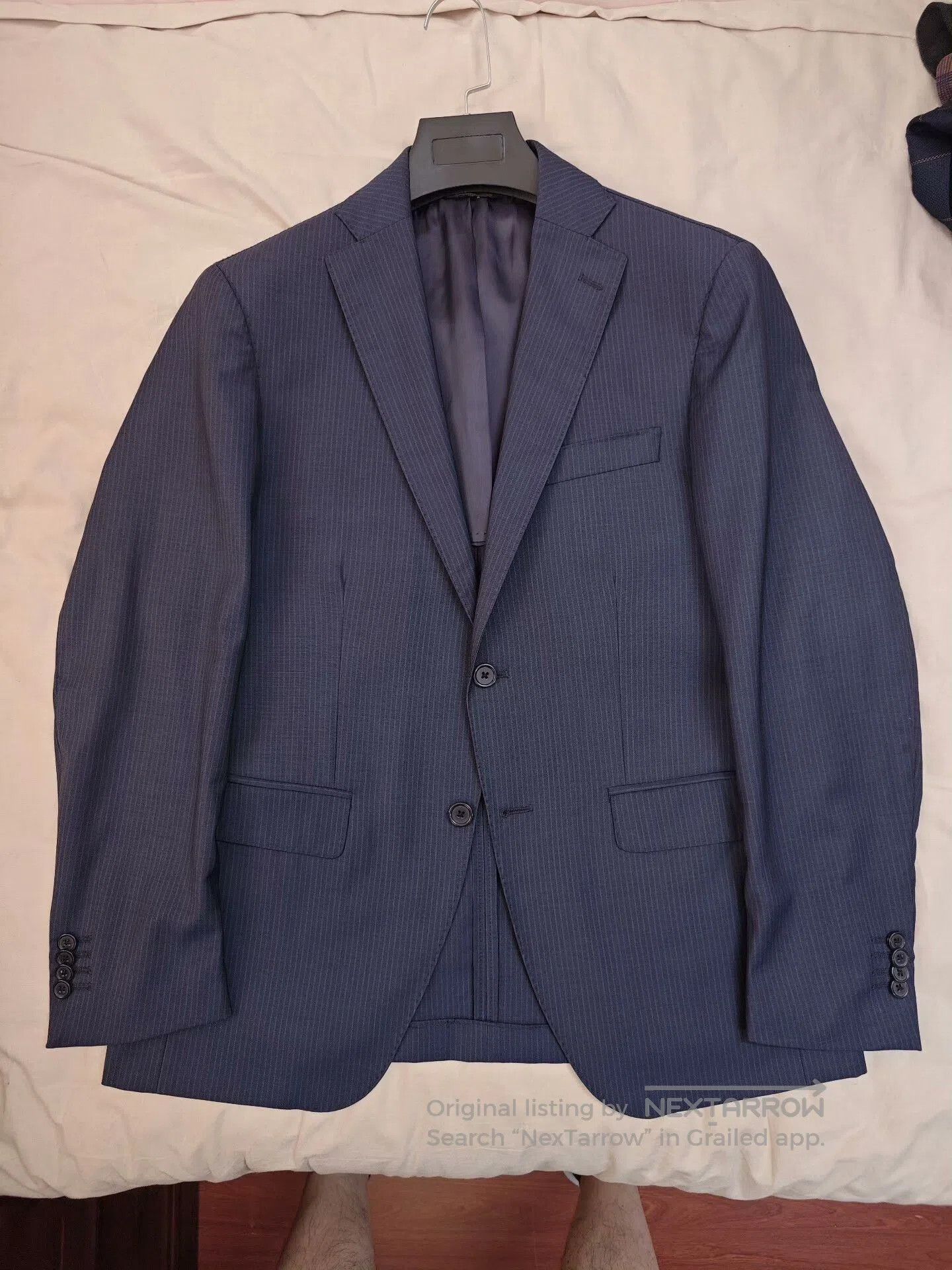 Loro Piana Loro Piana Gray Blue Wool Suit. Size US M / EU 48-50 / 2 - 5 Thumbnail
