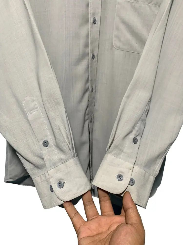 Yves Saint Laurent Vintage Yves Saint Laurent luxury grey button up shirt Size US XL / EU 56 / 4 - 3 Thumbnail