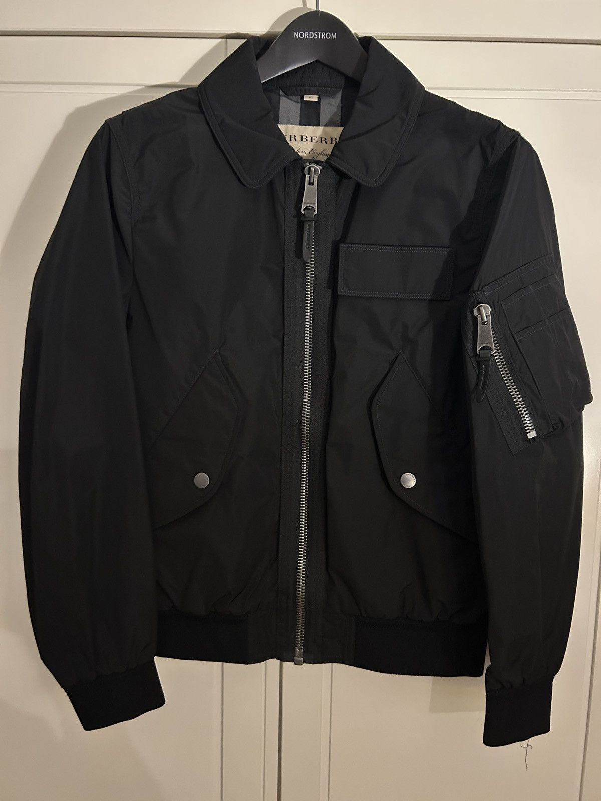 Burberry Burberry Black Nylon Bomber Jacket Size US M / EU 48-50 / 2 - 1 Thumbnail