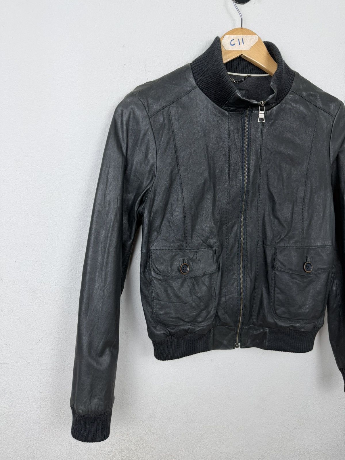 Banana Republic Banana Republic Lambskin Leather Bomber Jacket Size S / US 4 / IT 40 - 3 Thumbnail