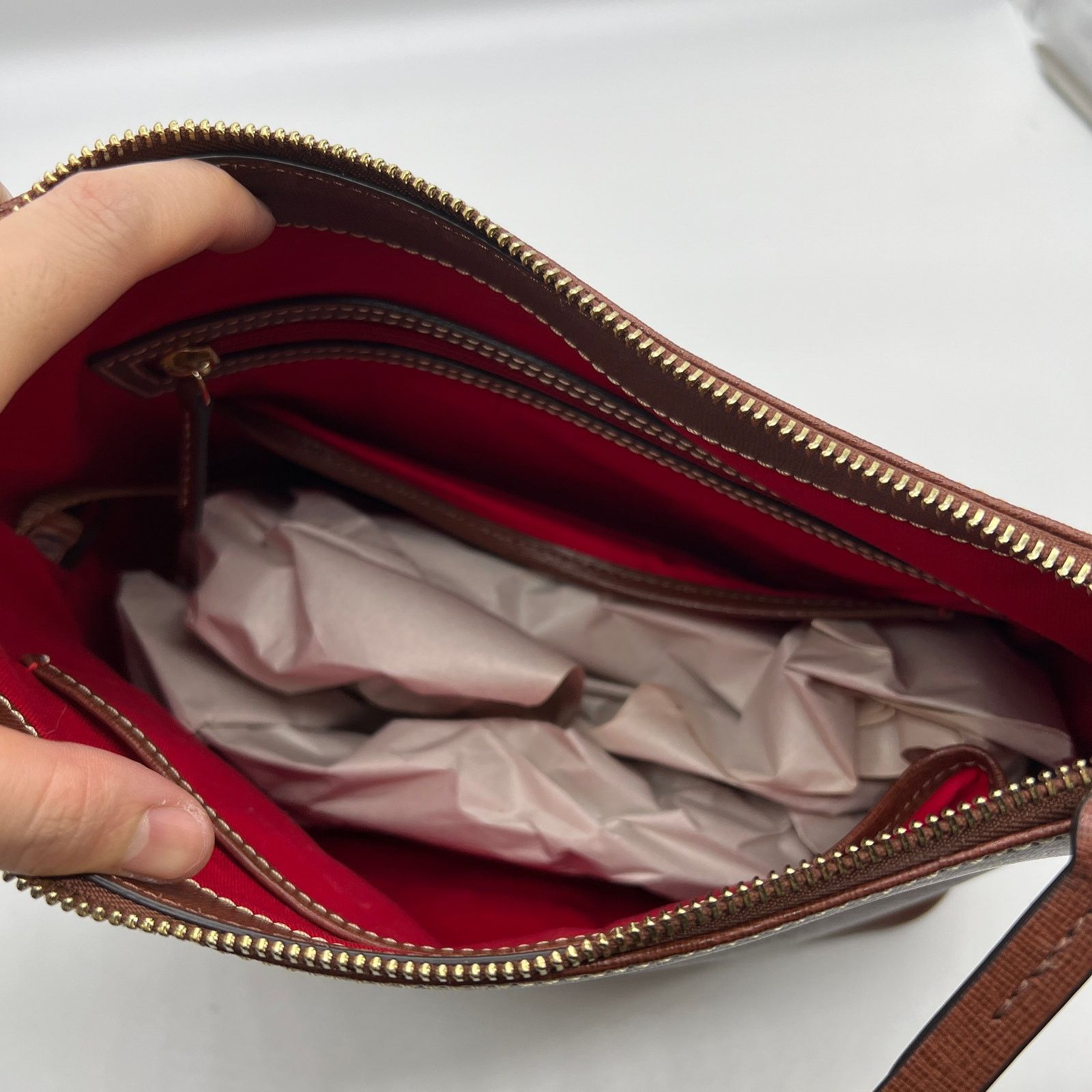 Dooney & Bourke Dooney & Bourke Handbags Saffiano Leather Hobo Bags Size ONE SIZE - 11 Thumbnail