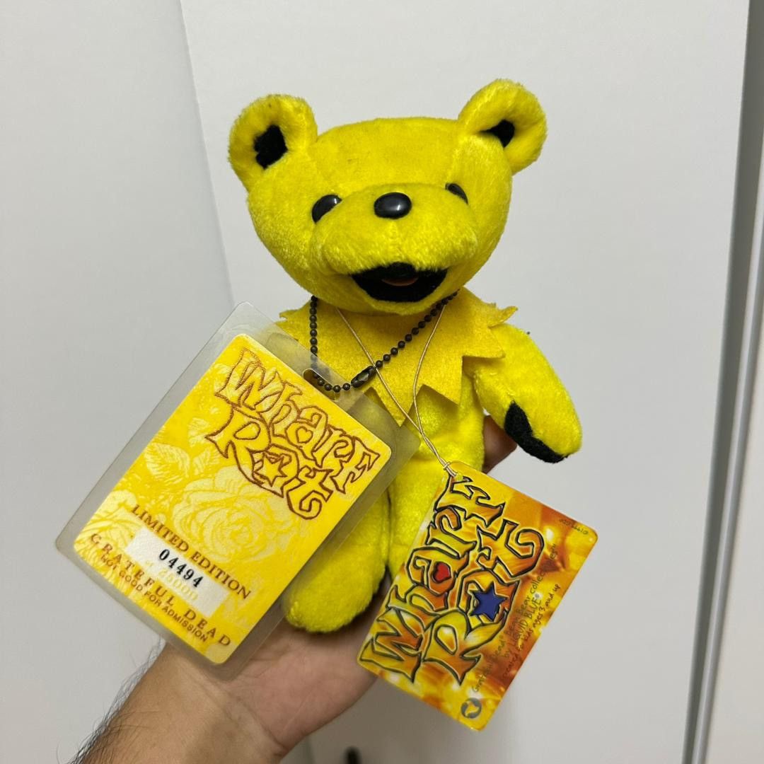 Grateful Dead × Liquid Blue Grateful Dead Wharf Rat Bear Yellow 2001 Limited #4494 Size ONE SIZE - 1 Thumbnail