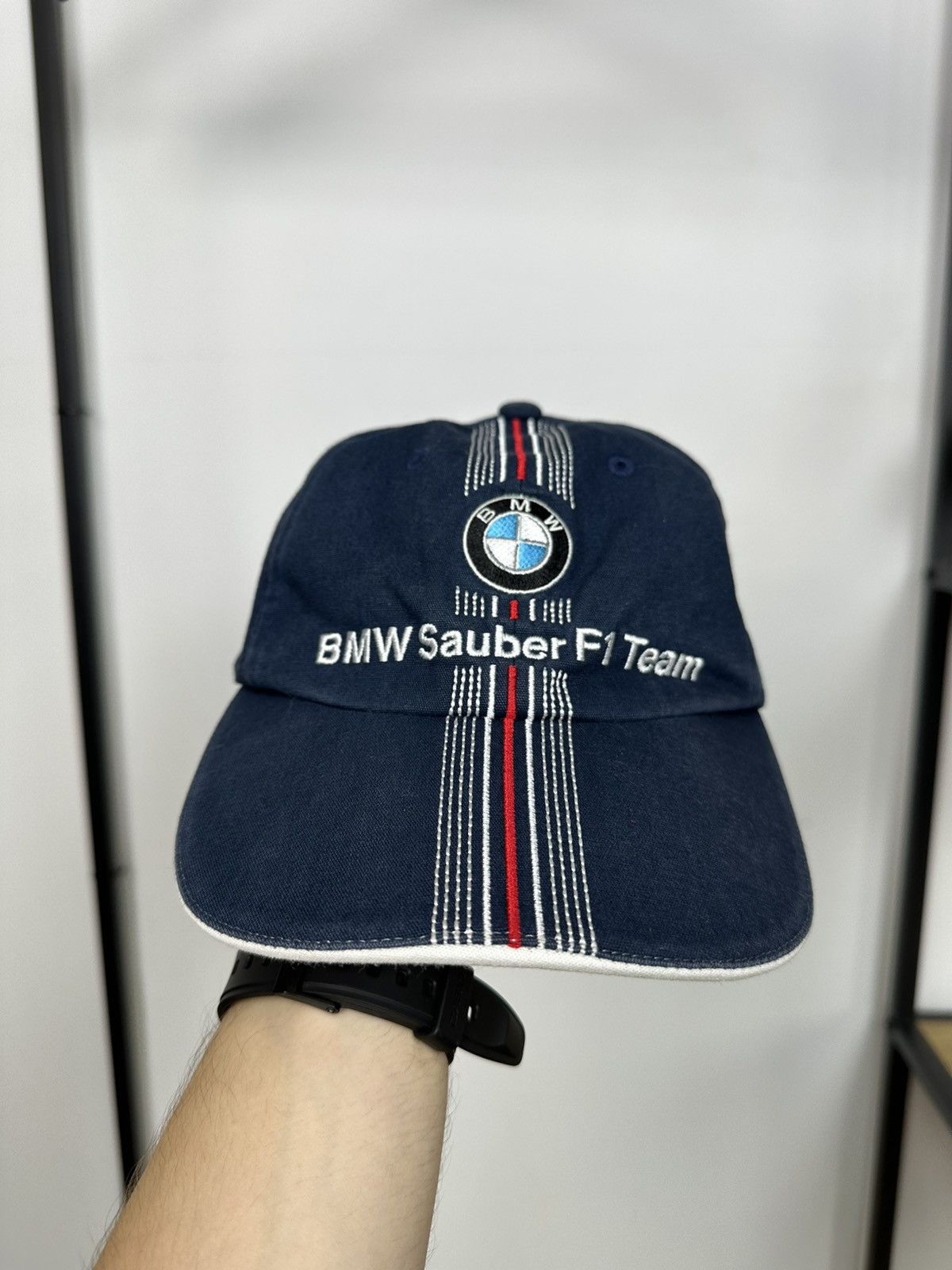 BMW BMW Sauber F1 team OS Hat Cap Formula One 2008 Unisex Racing Size ONE SIZE - 5 Thumbnail