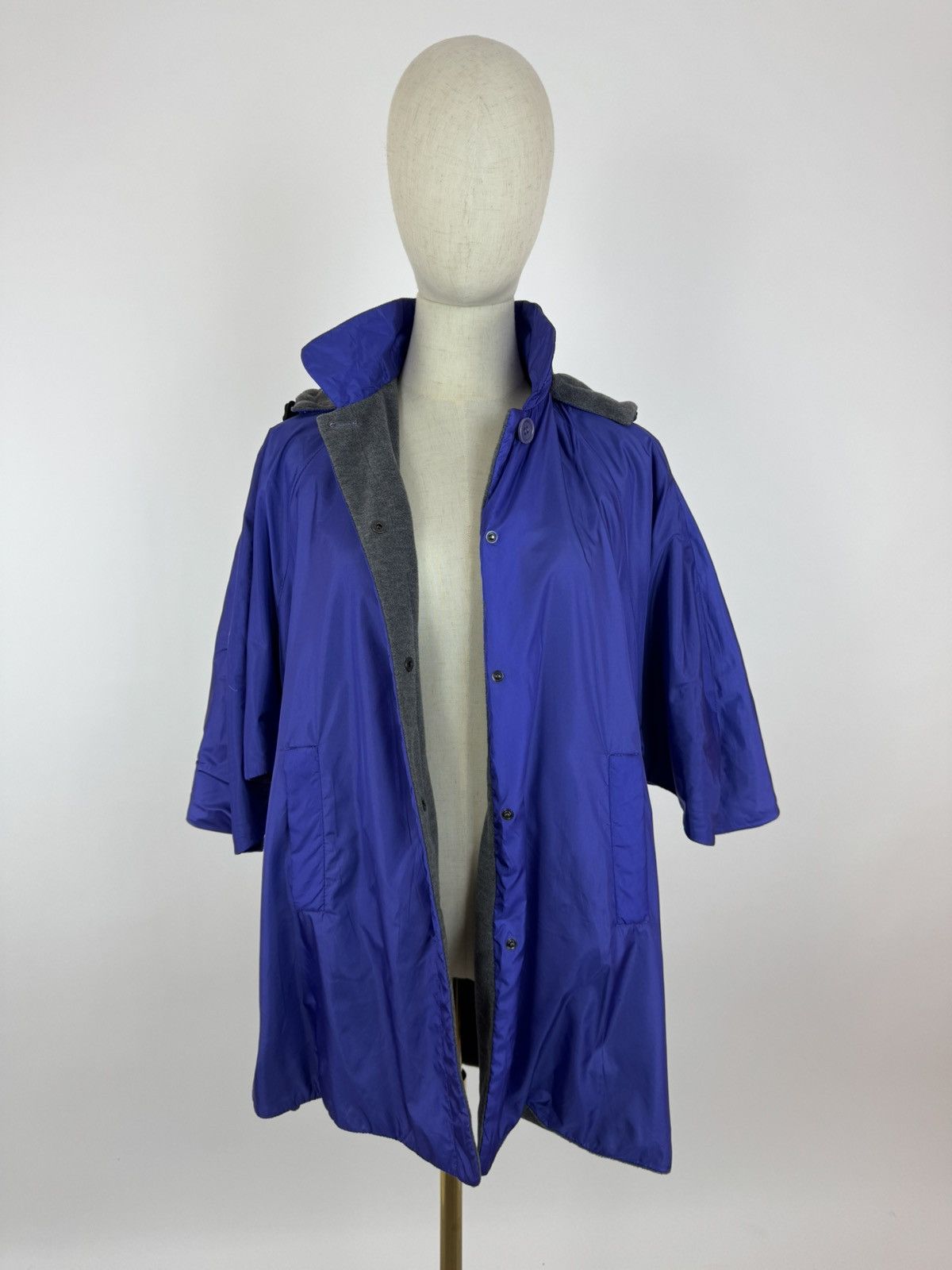 Aspesi × Vintage ASPESI VINTAGE Rain hooded PONCHO COAT Cape Womens size 14 Size L / US 10 / IT 46 - 8 Thumbnail
